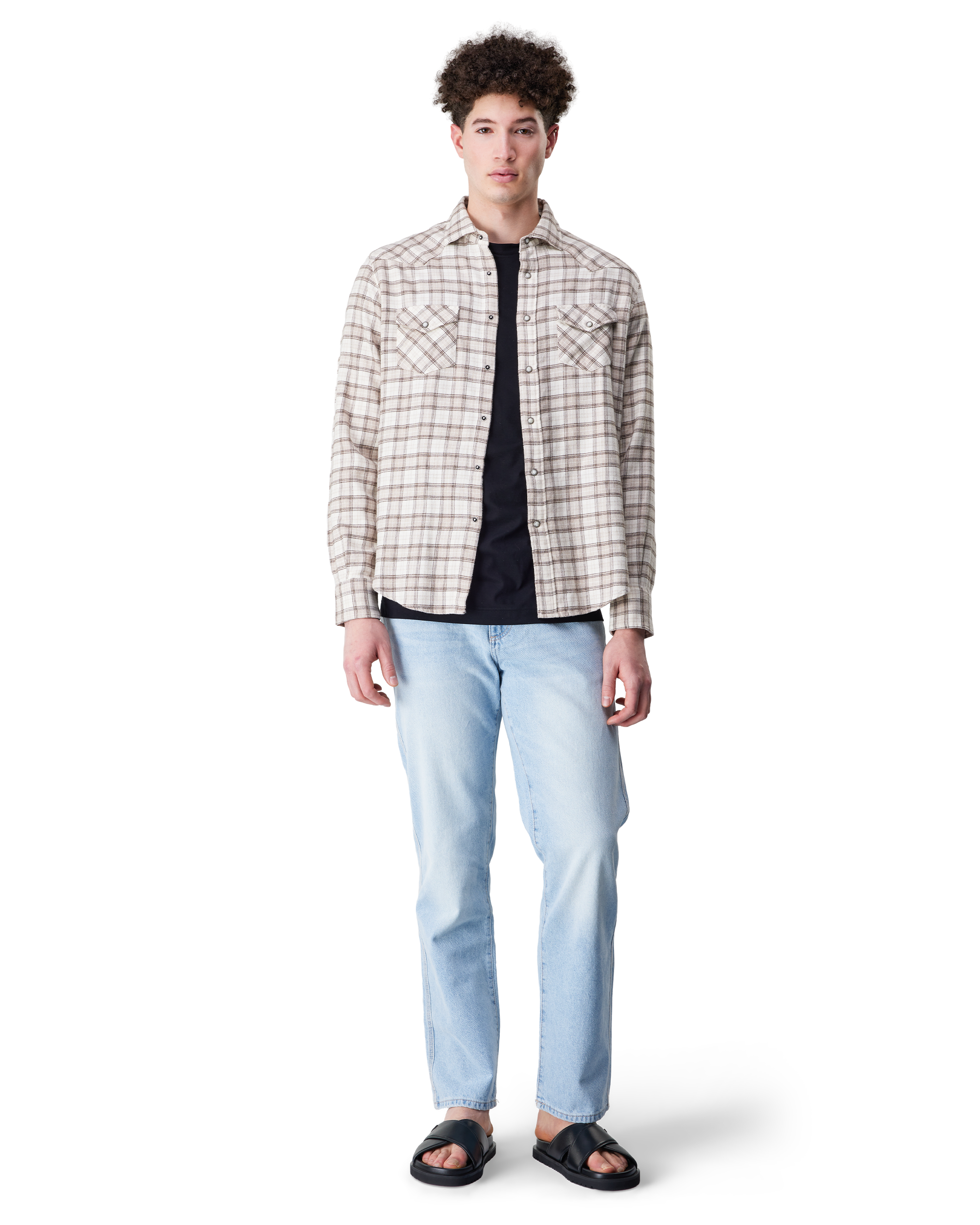 Mélange Cotton Sport Shirt