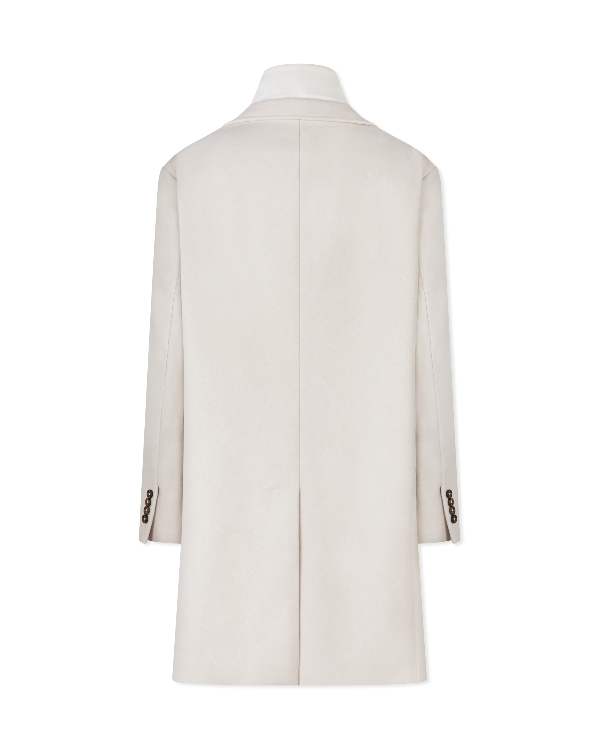 Woven Merino Wool Coat