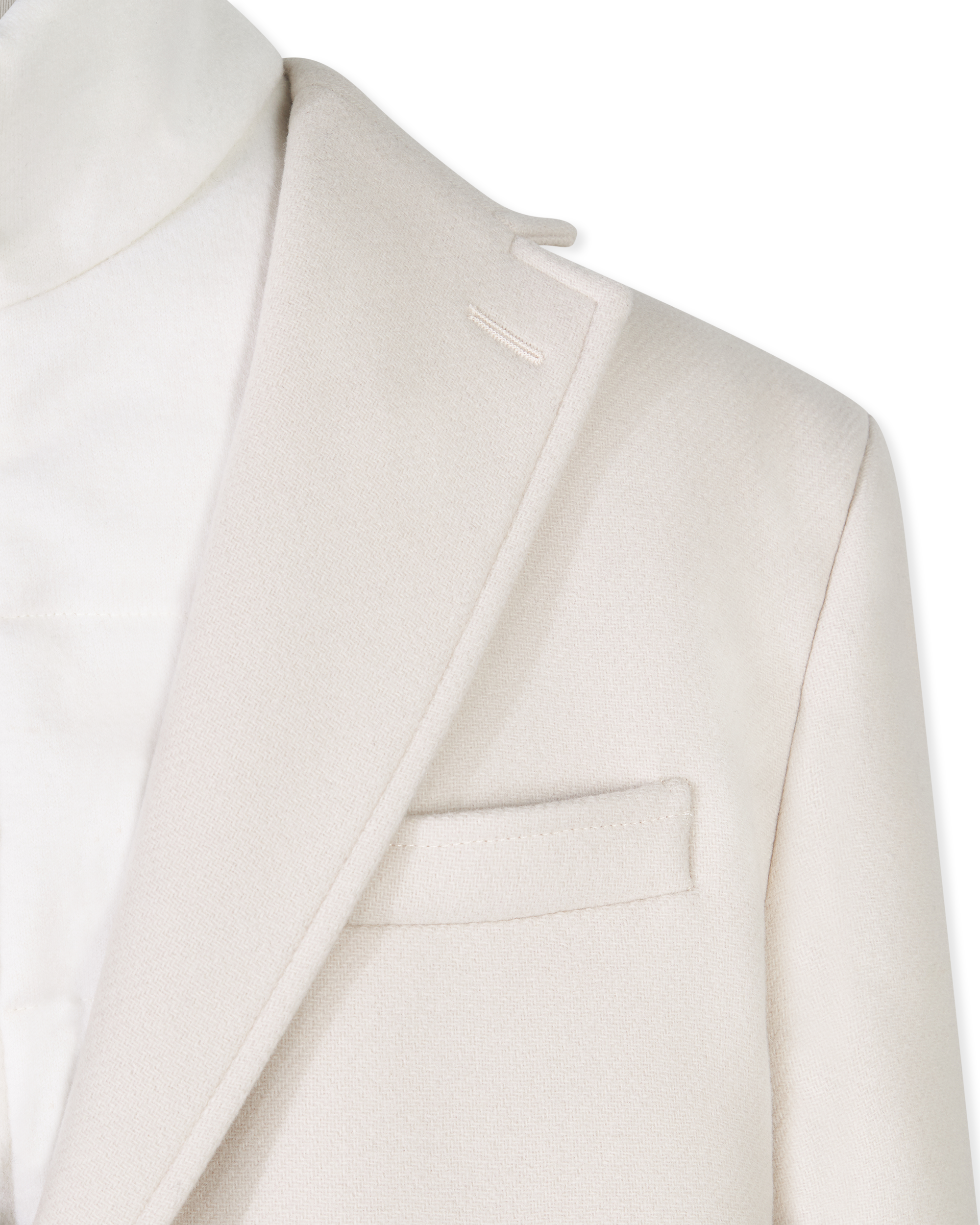 Woven Merino Wool Coat