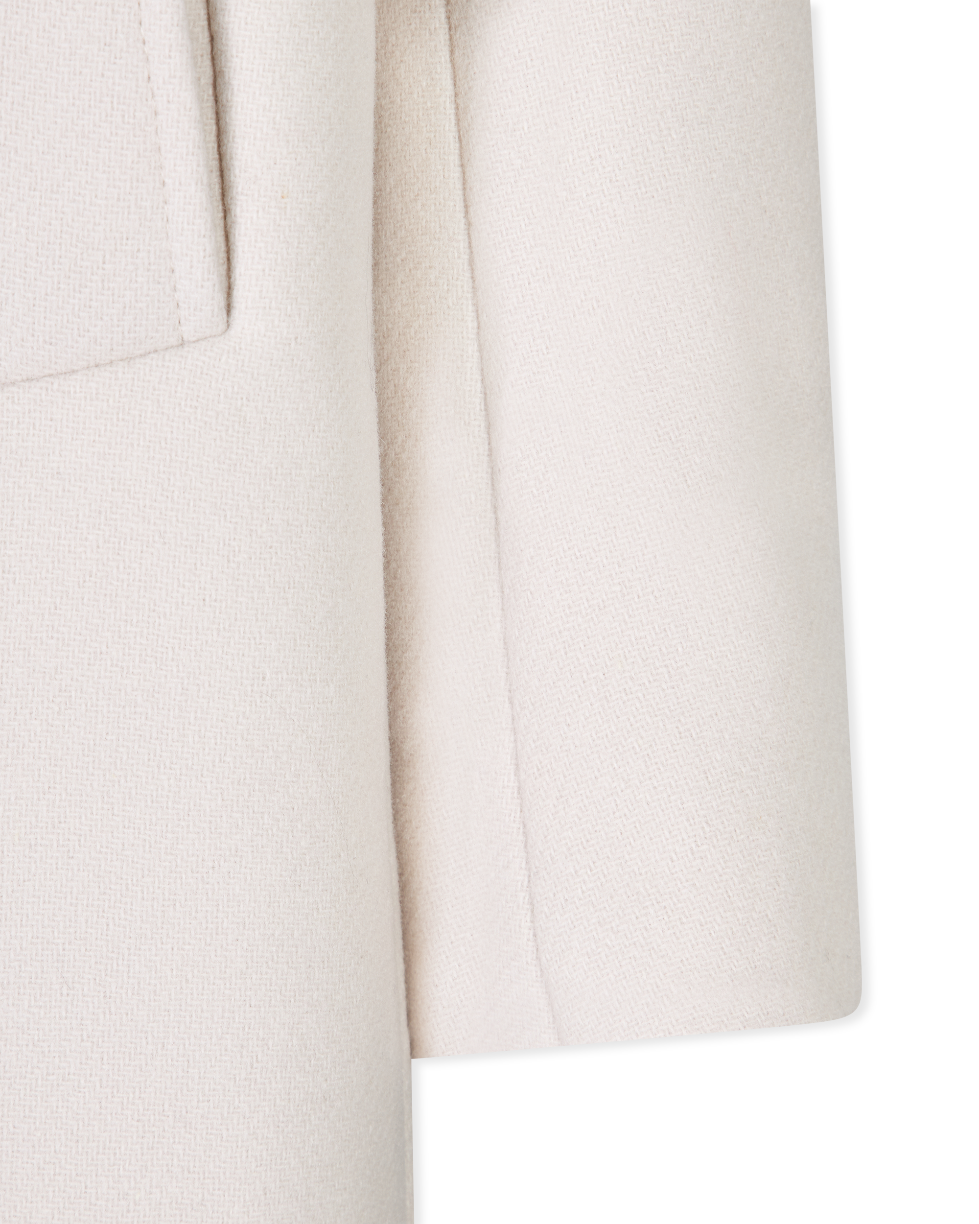 Woven Merino Wool Coat