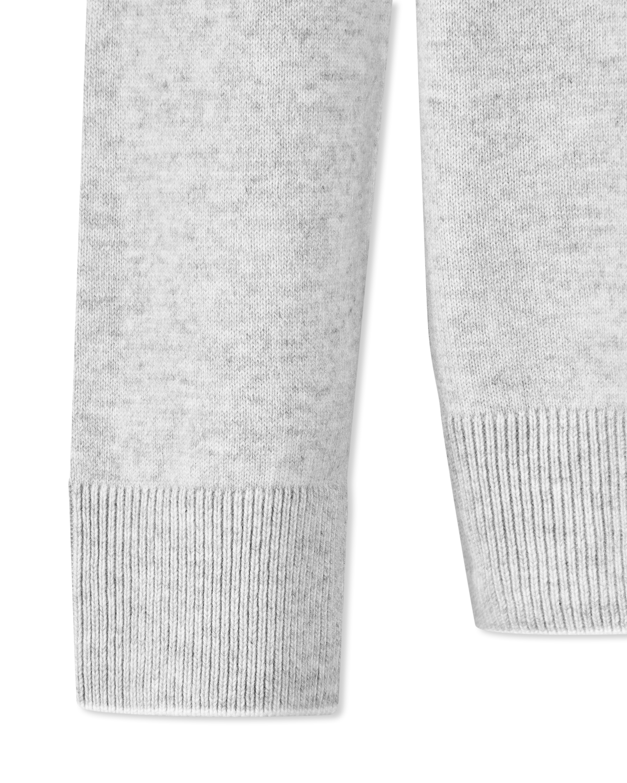 Contrasting Trim Cashmere Turtleneck Sweater