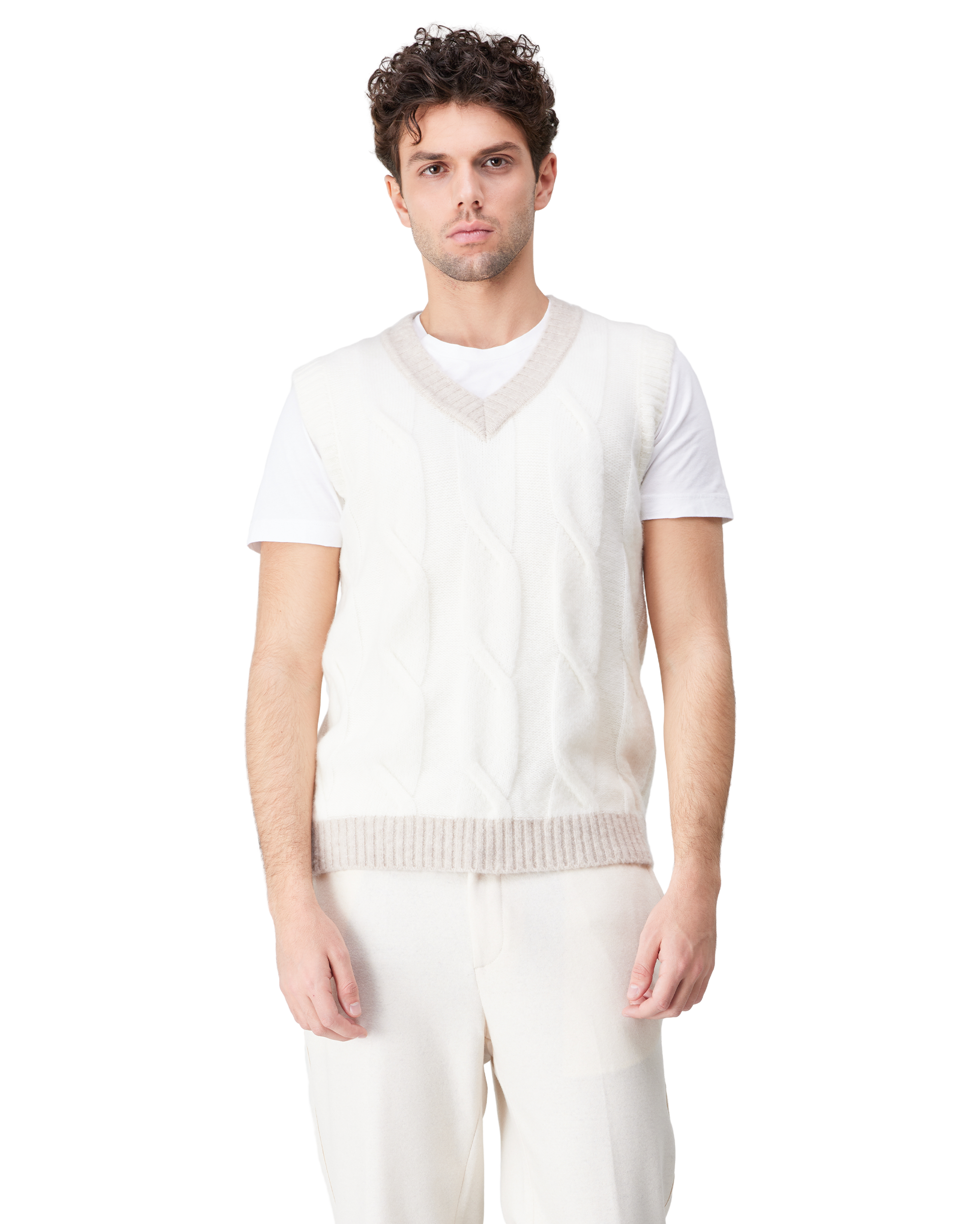 Eleventy V-Neck Cashmere Vest