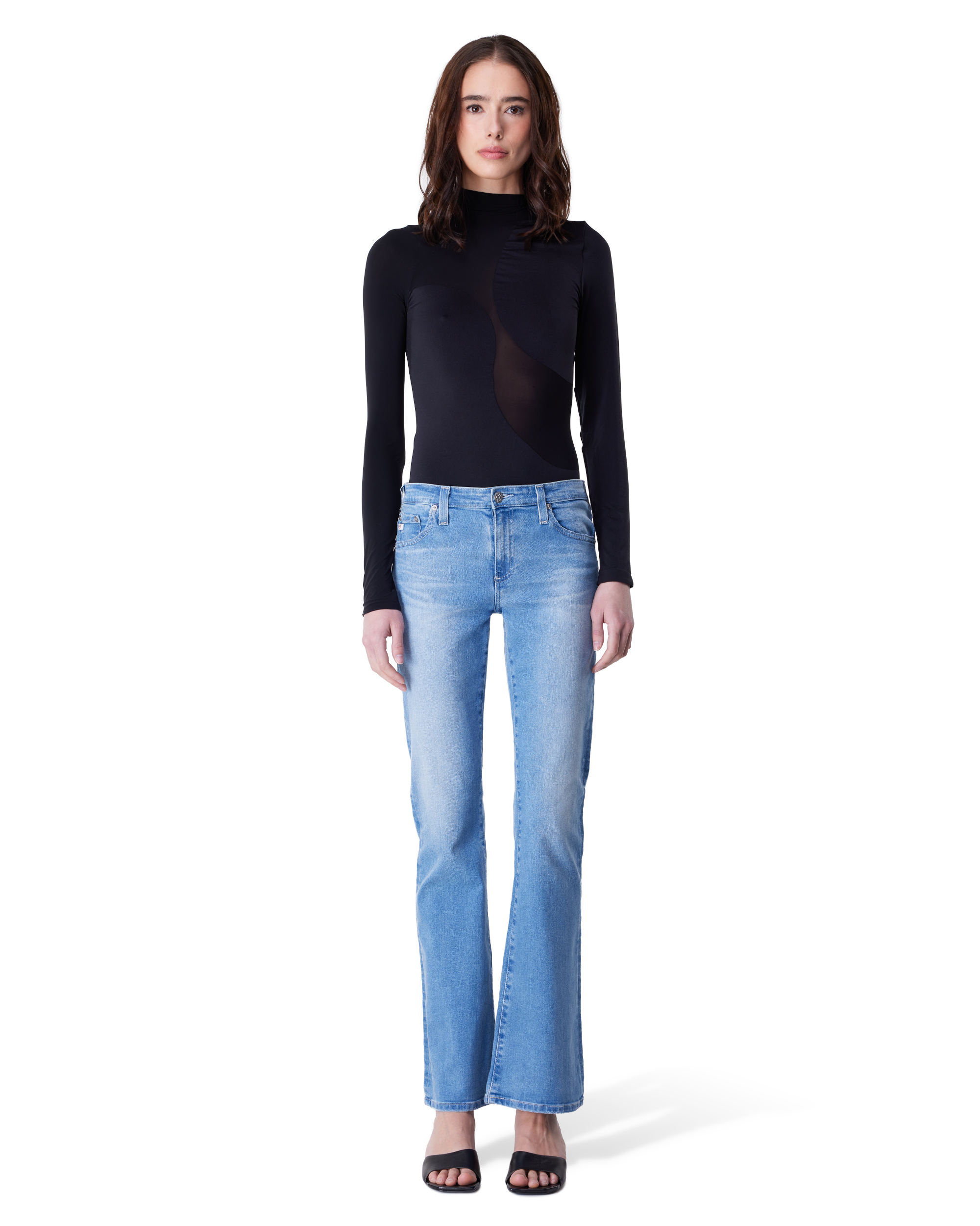 Angel Low-Rise Boot Cut Jeans