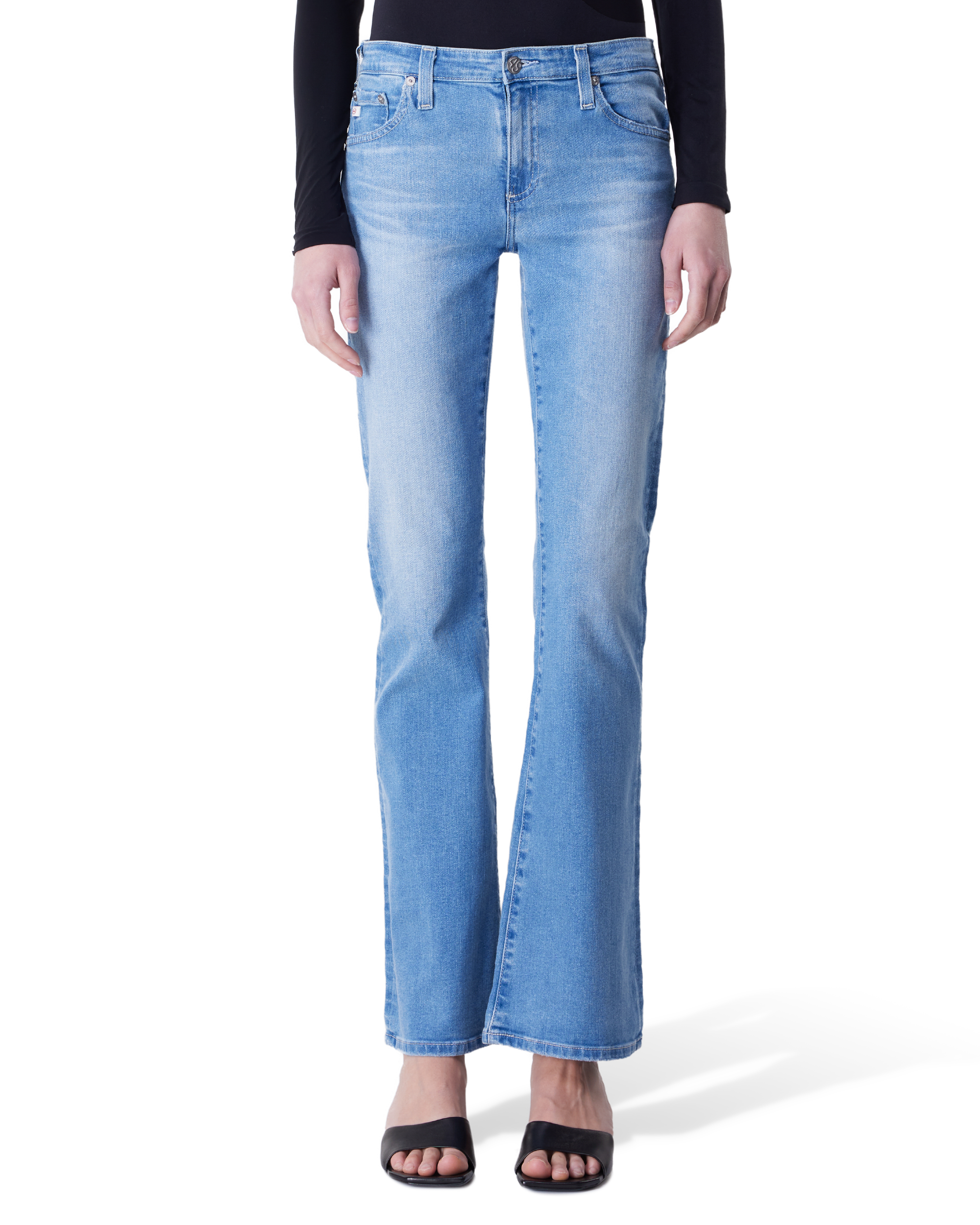 Angel Low-Rise Boot Cut Jeans