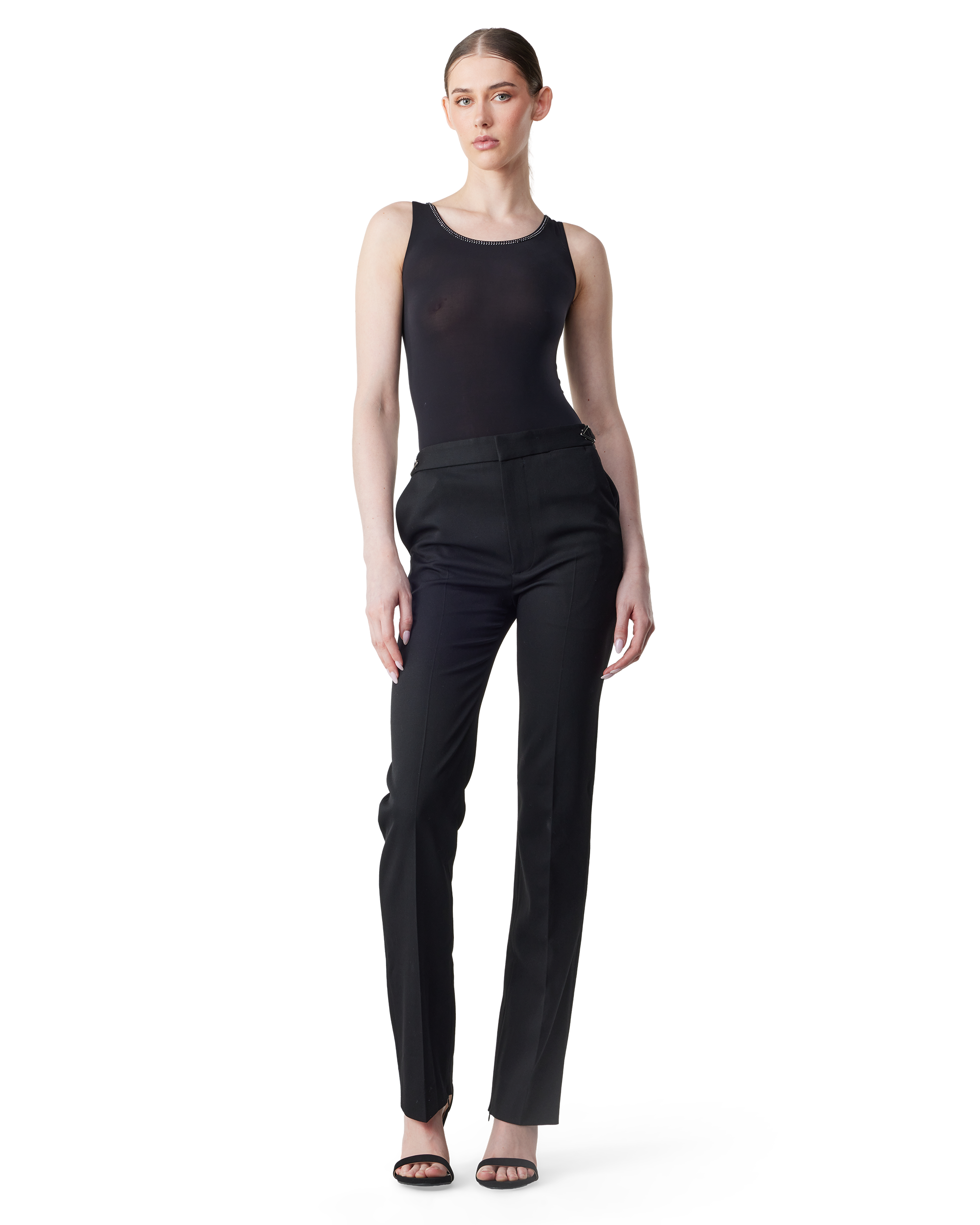 Crystal String Sleeveless Bodysuit