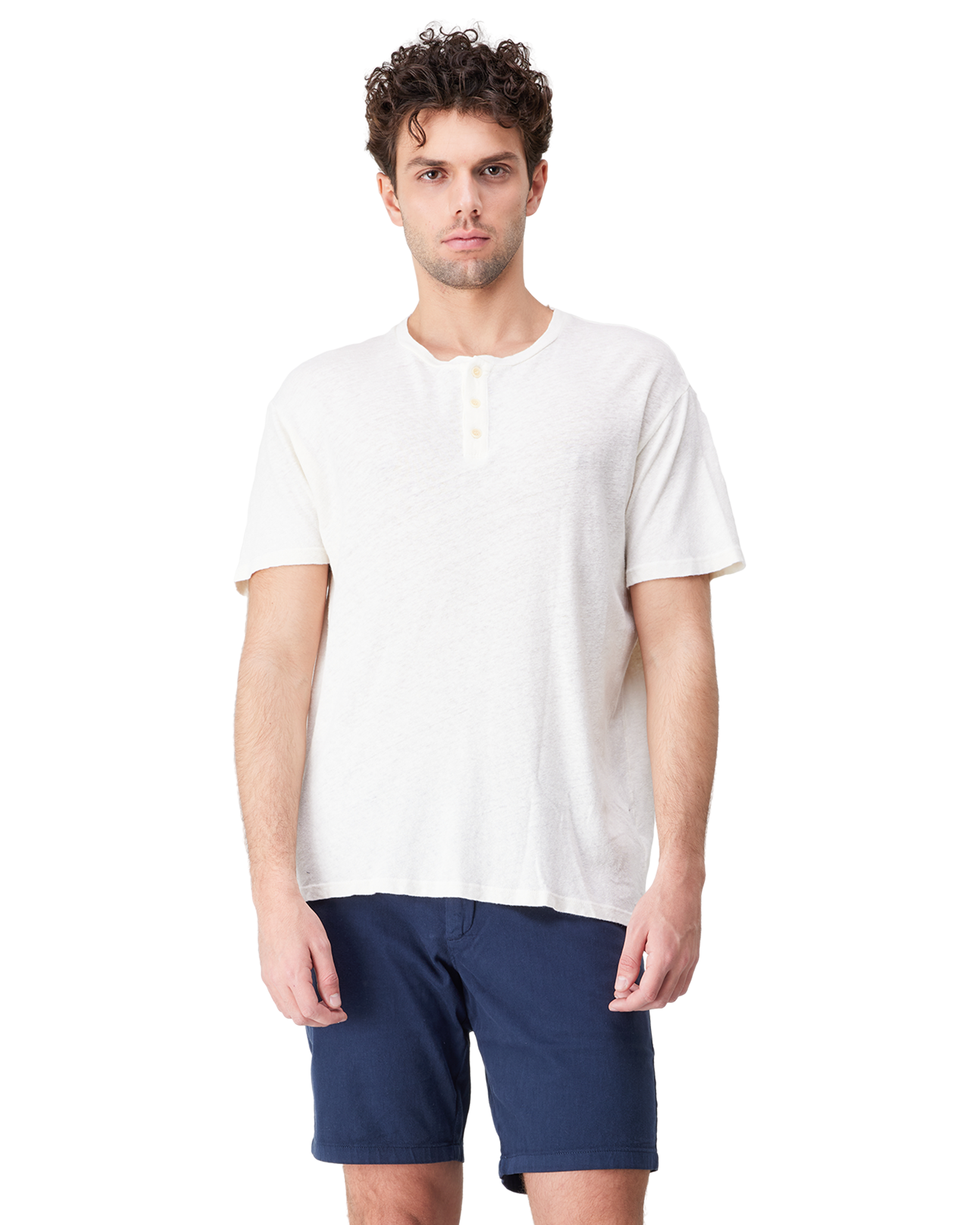 Lionel Linen Cotton Henley