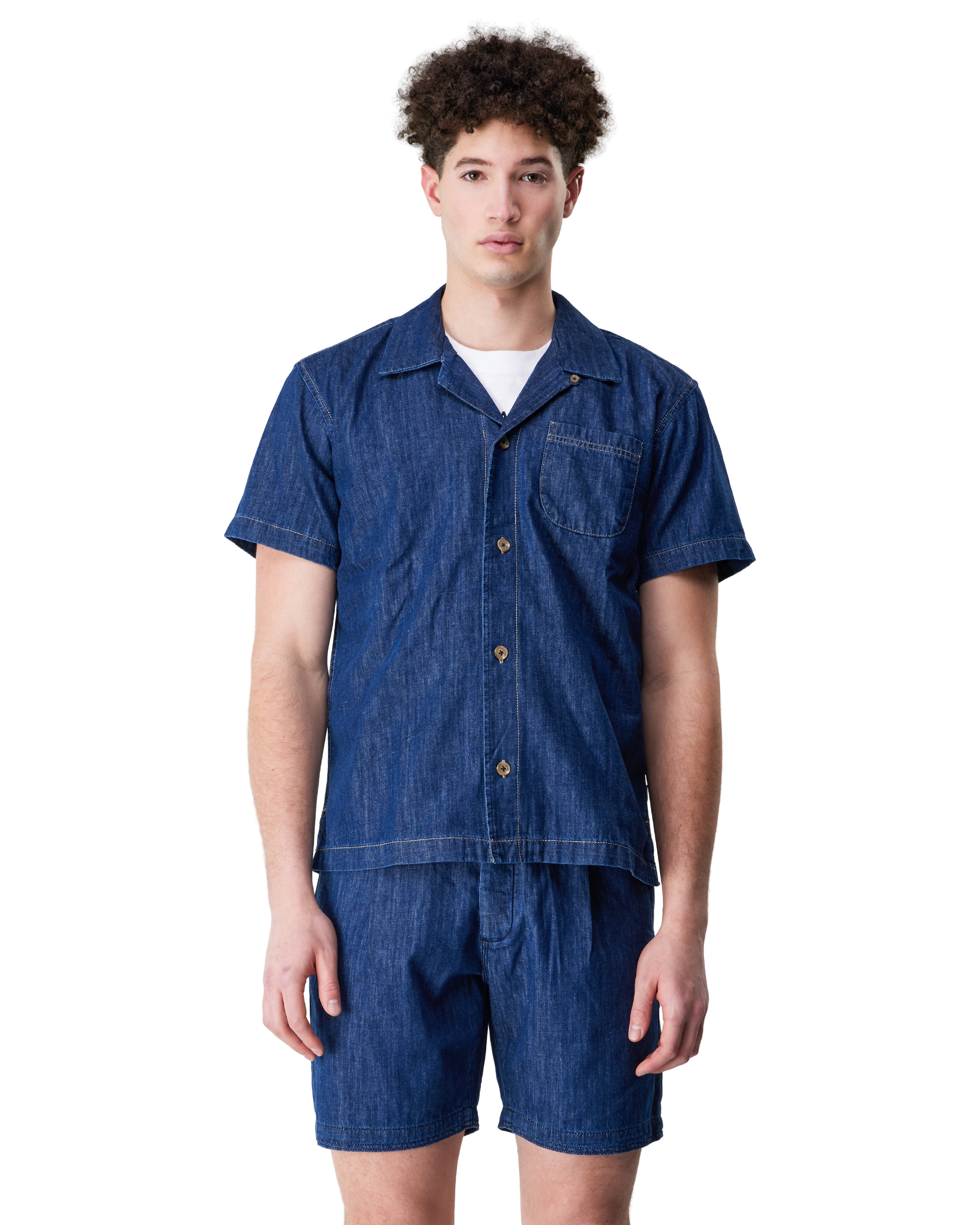 Hugh Short Sleeve Chambray Shirt