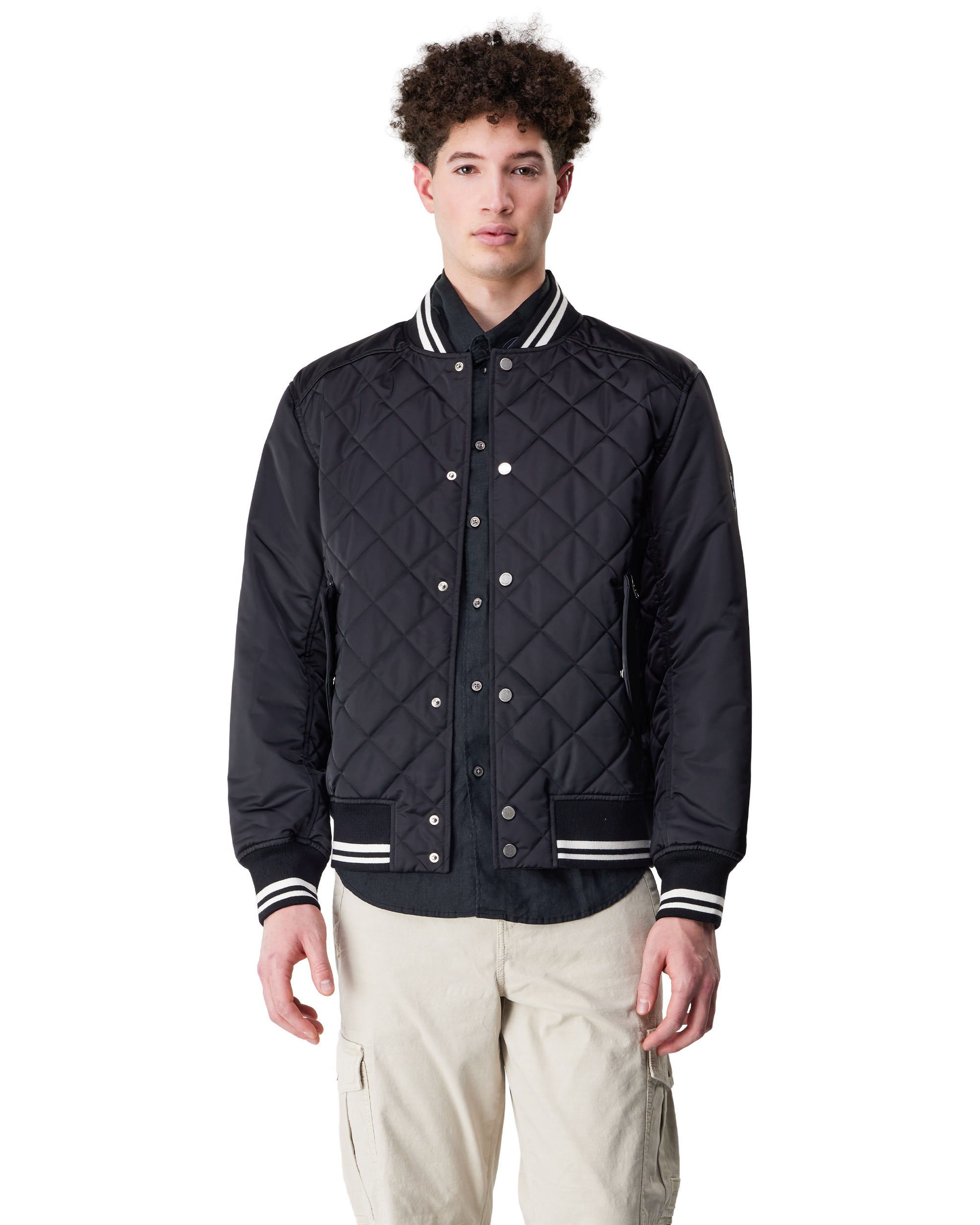 Aidan-SA Diamond-Quilted Bomber Jacket