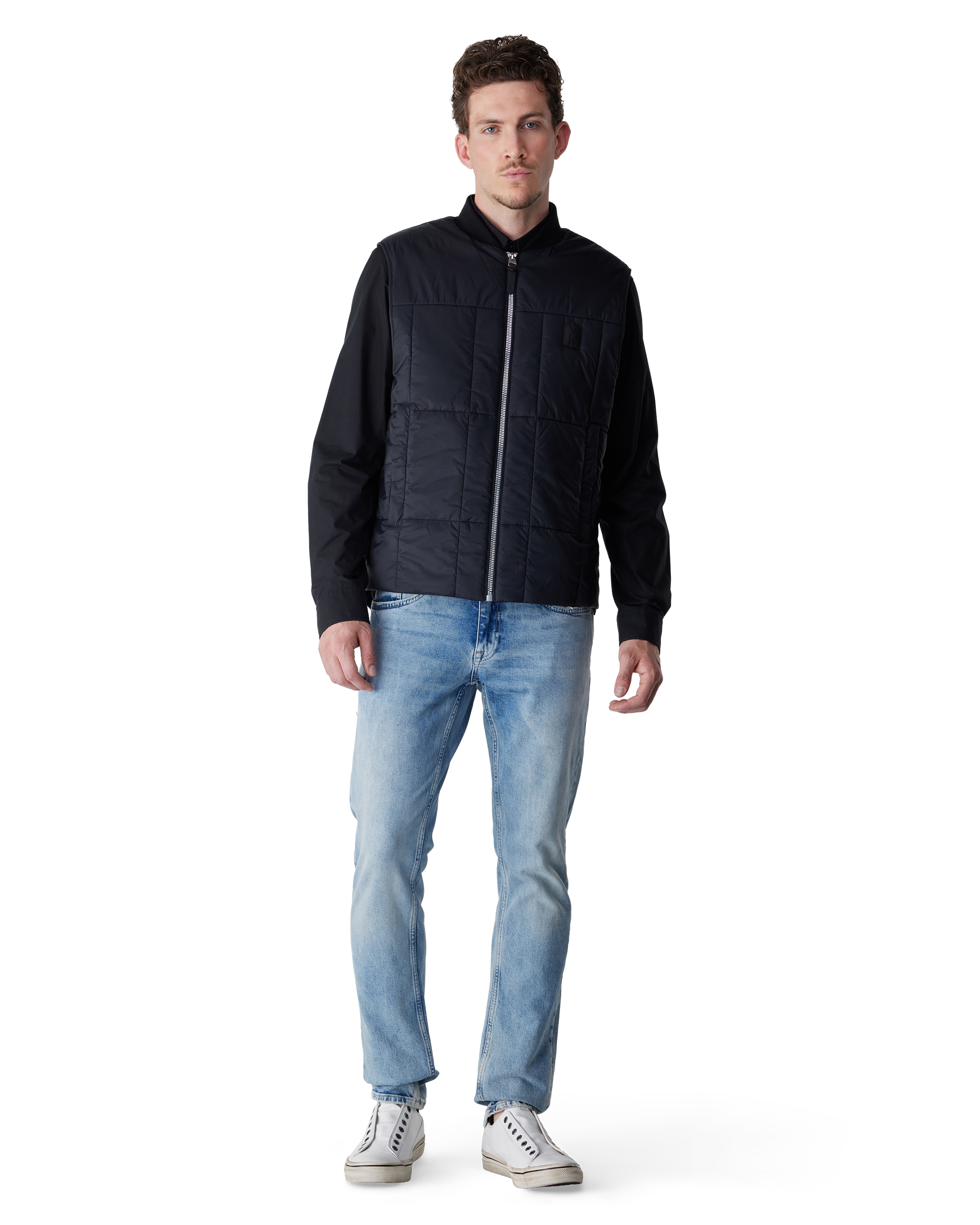 Black Eren Ultra-Light Quilted Vest by Mackage | DIHSAN