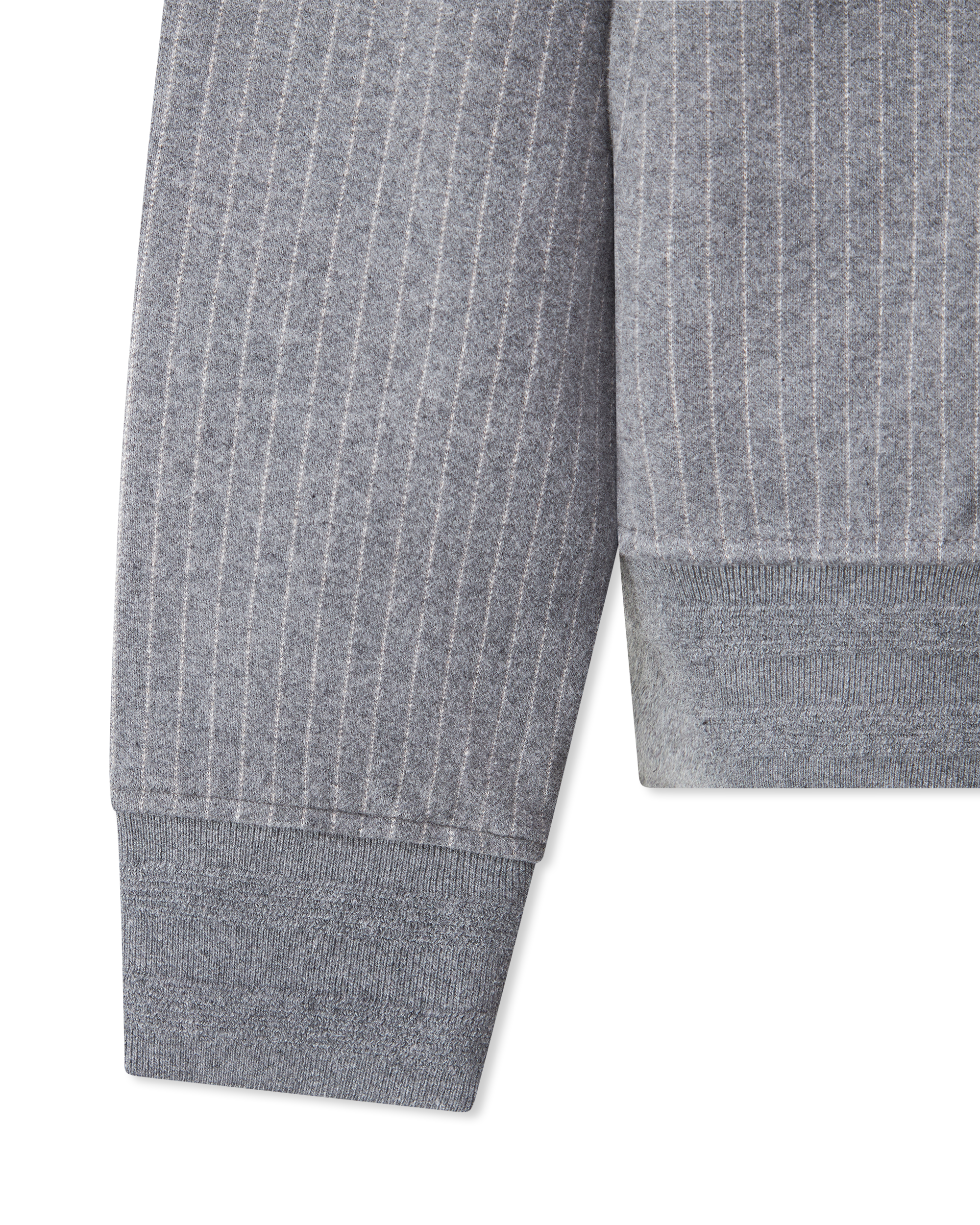Light Grey/Cream Organic Ledger-K Brushed Knit Hoodie by Mackage | DIHSAN