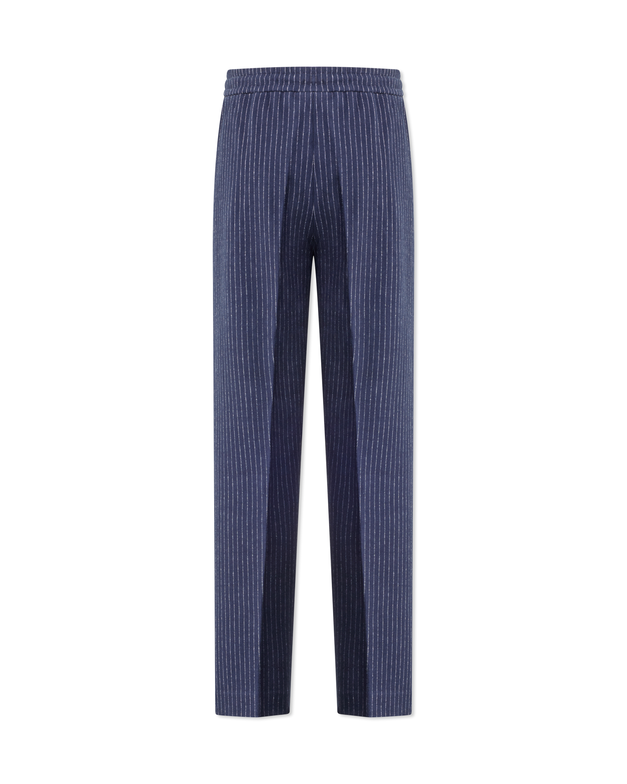 Navy/Cream Polyester Stanley-K Brushed Knit Pants by Mackage | DIHSAN