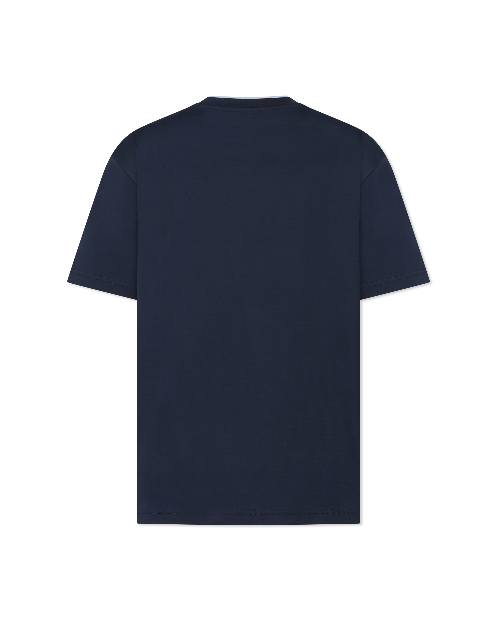 Tee-MNV Double Crewneck Collar T-Shirt