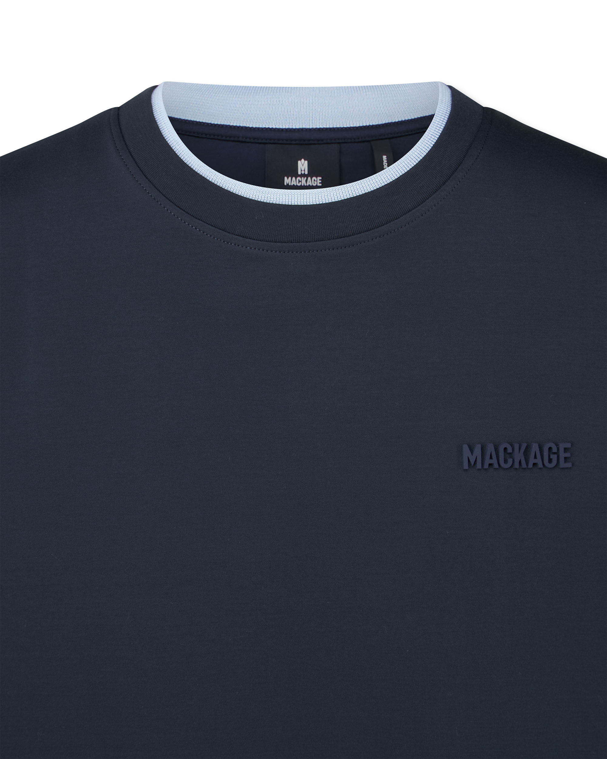 Tee-MNV Double Crewneck Collar T-Shirt