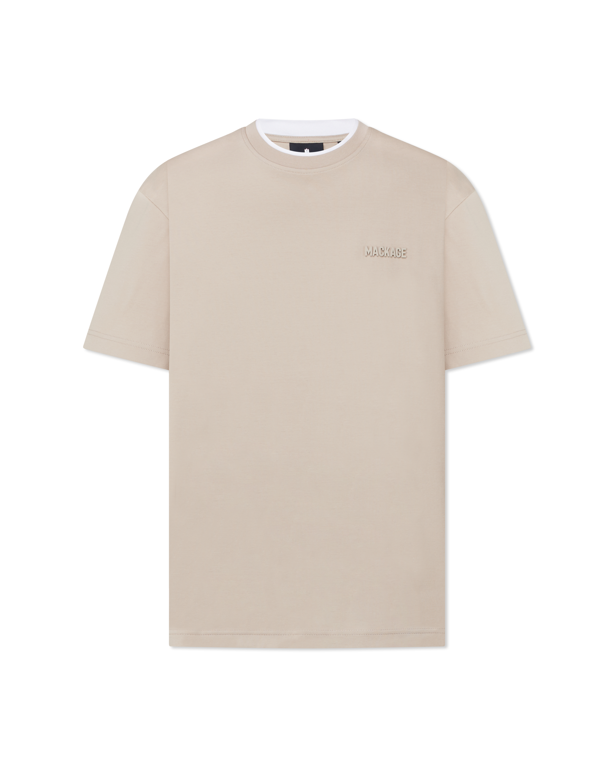 Tee-MNV Double Crewneck Collar T-Shirt