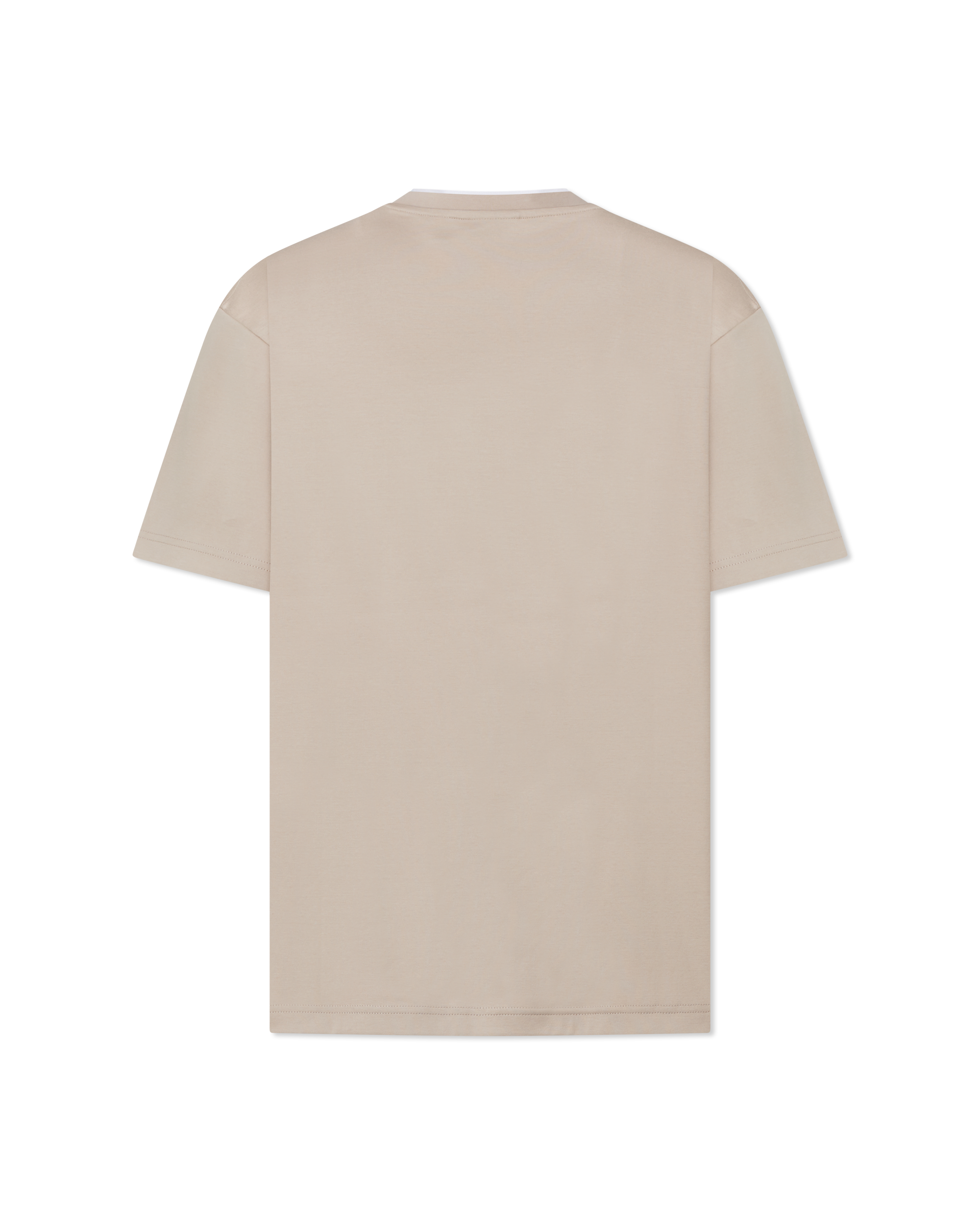 Tee-MNV Double Crewneck Collar T-Shirt