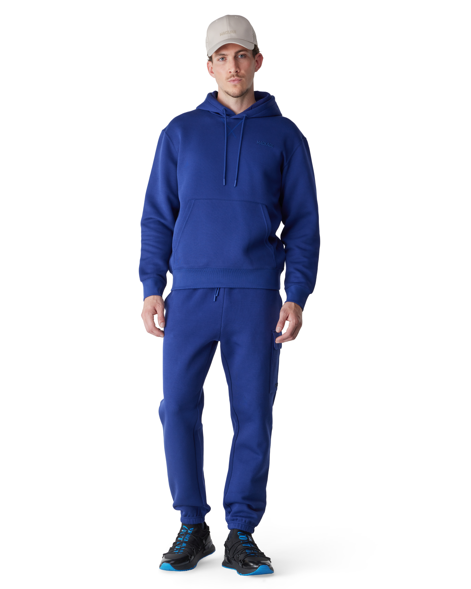Kolton-Z Double-Face Jersey Logo Hoodie
