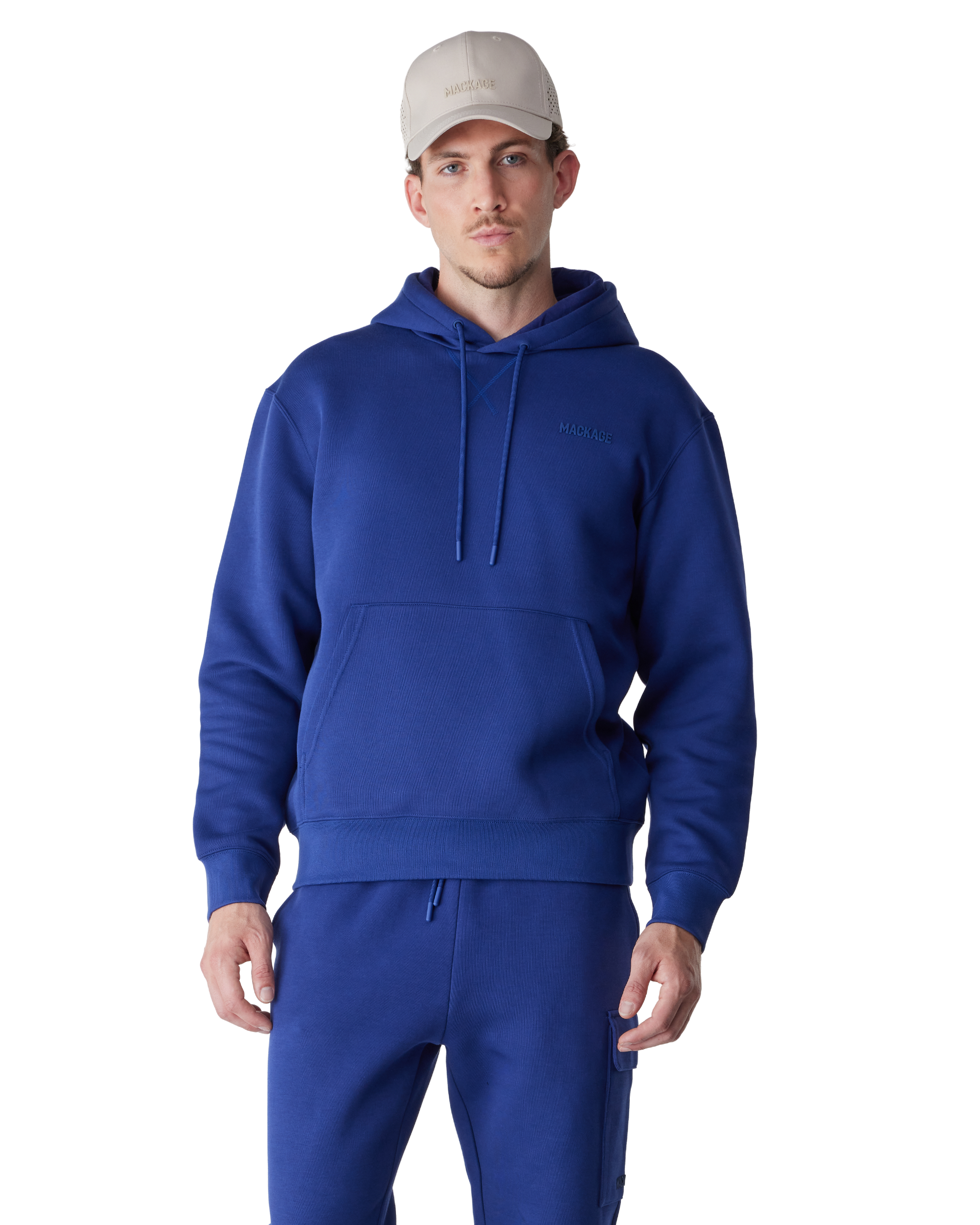 Kolton-Z Double-Face Jersey Logo Hoodie