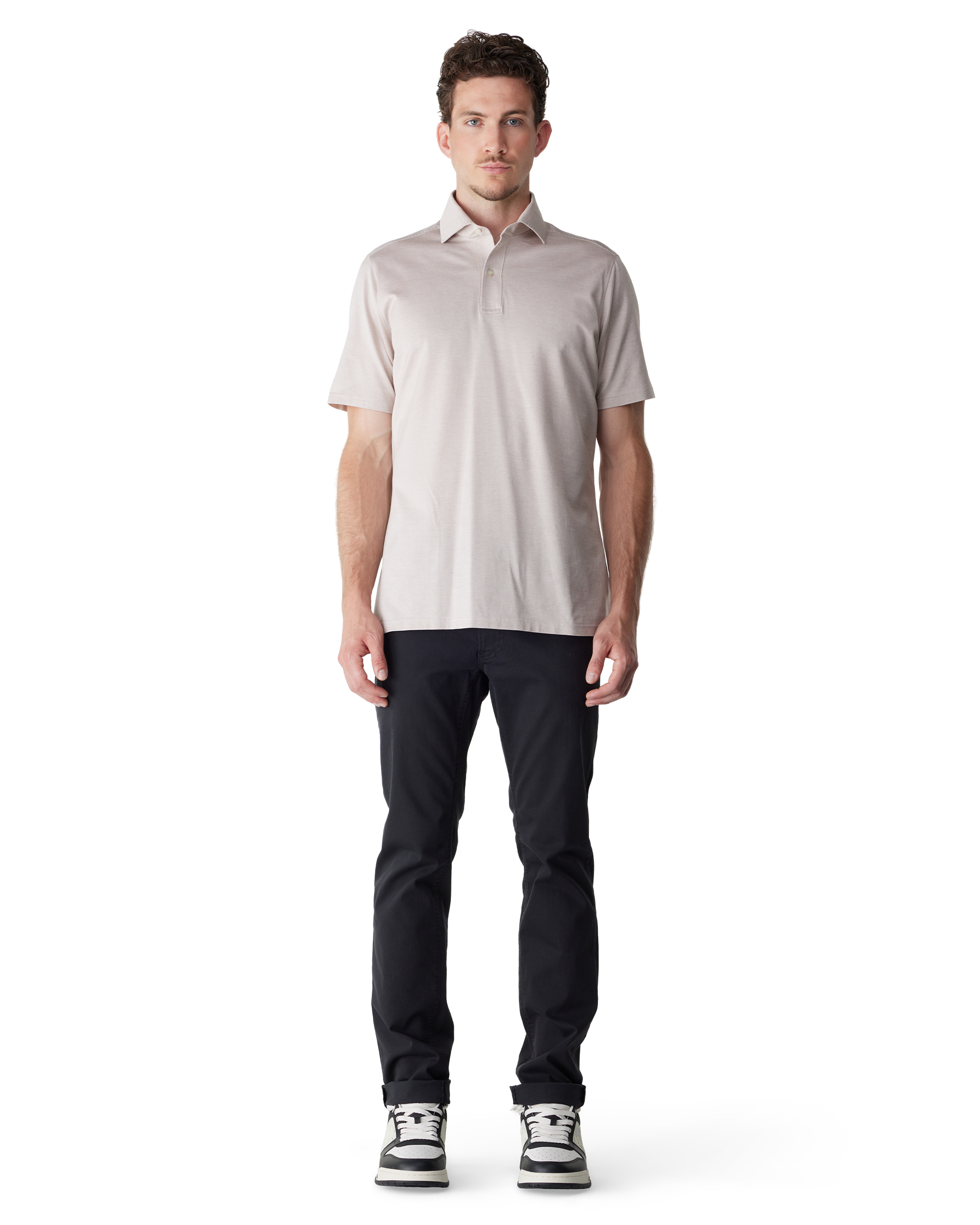 Black Cotton Blend Chuck Hi-Flex Light Modern Fit Trouser by BRAX | DIHSAN