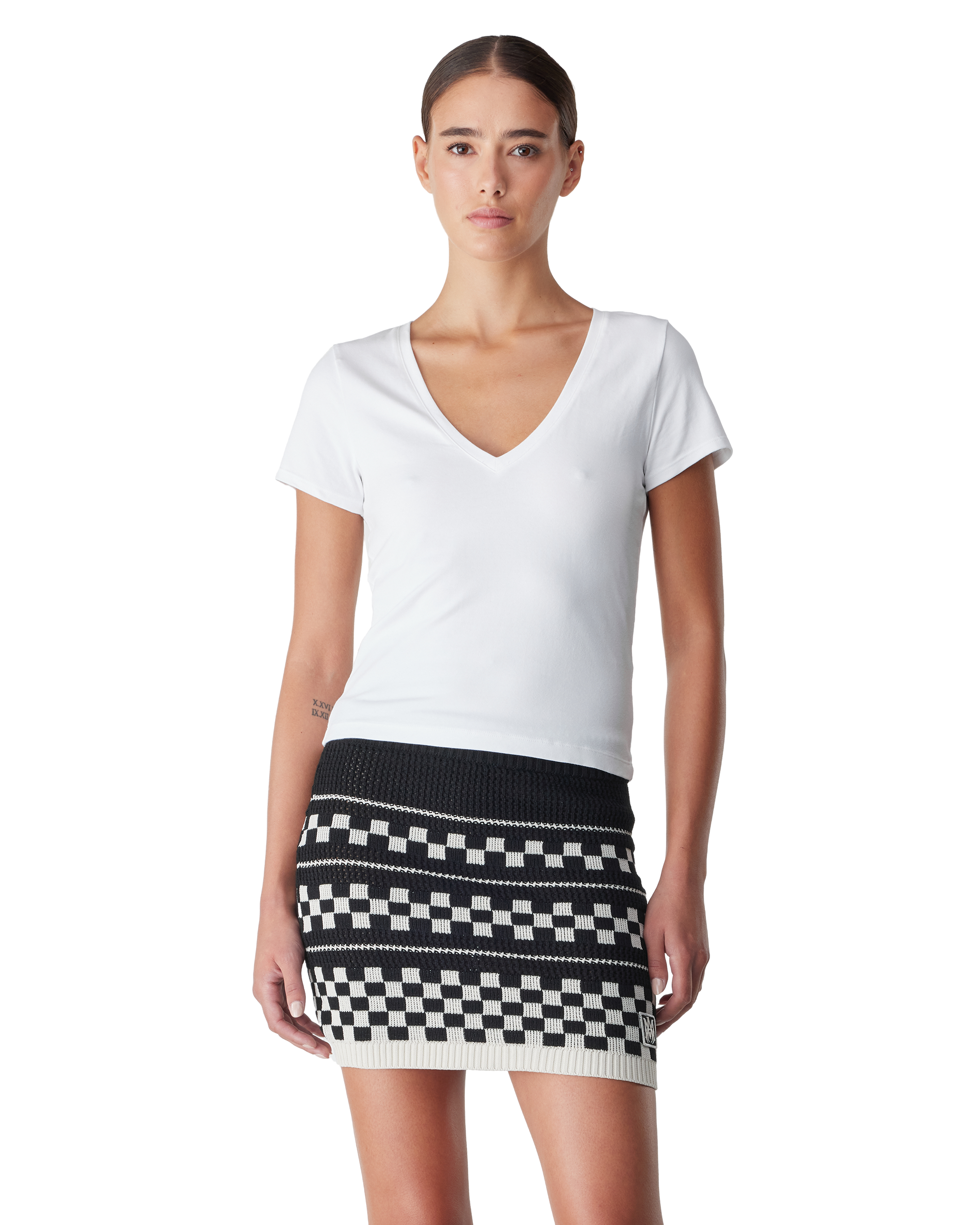 Super Stretch V-Neck Baby Tee