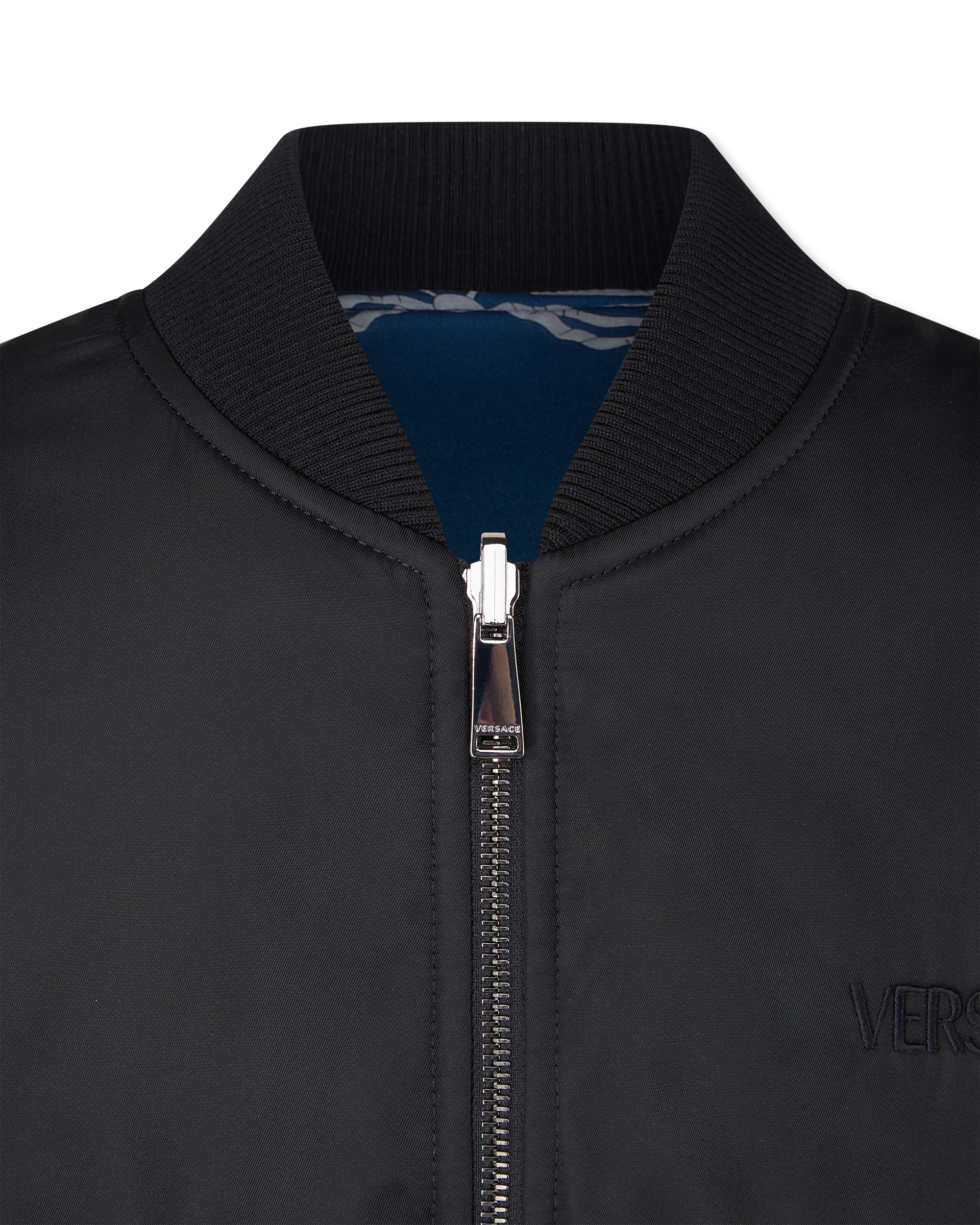 Printed Nylon Reversible Bomber