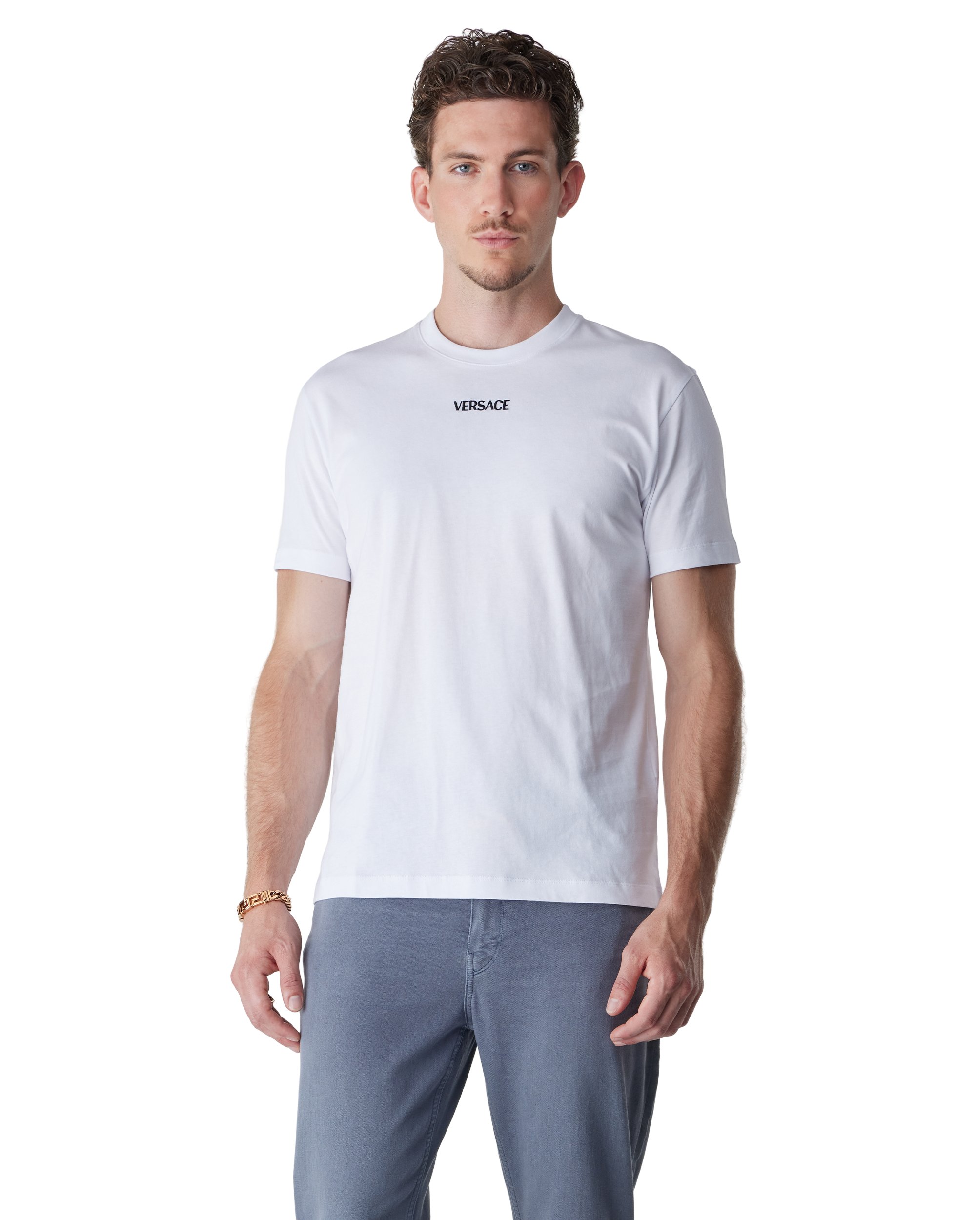 Logo Embroidered Cotton T-Shirt