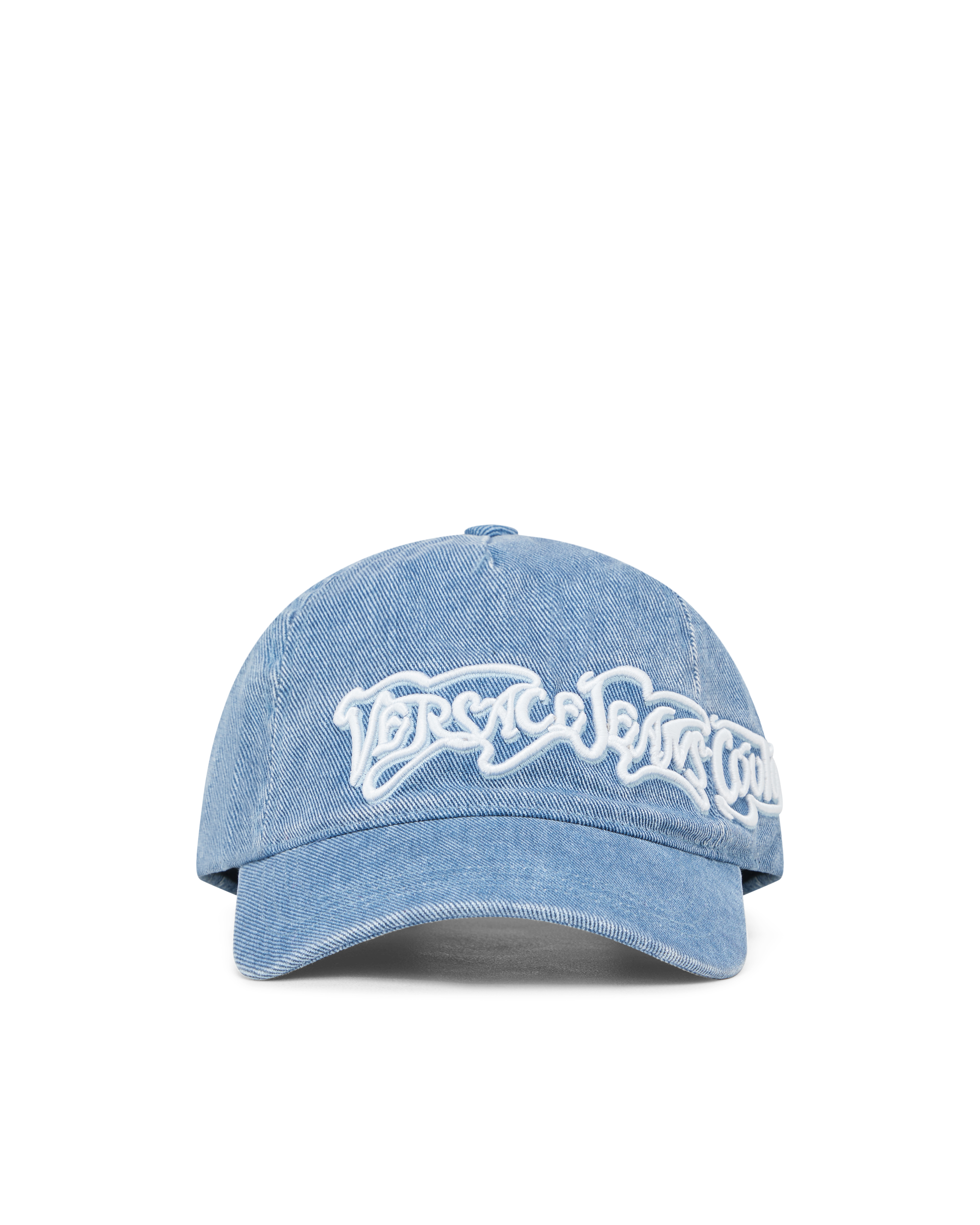 Embroidered Logo Denim Baseball Cap