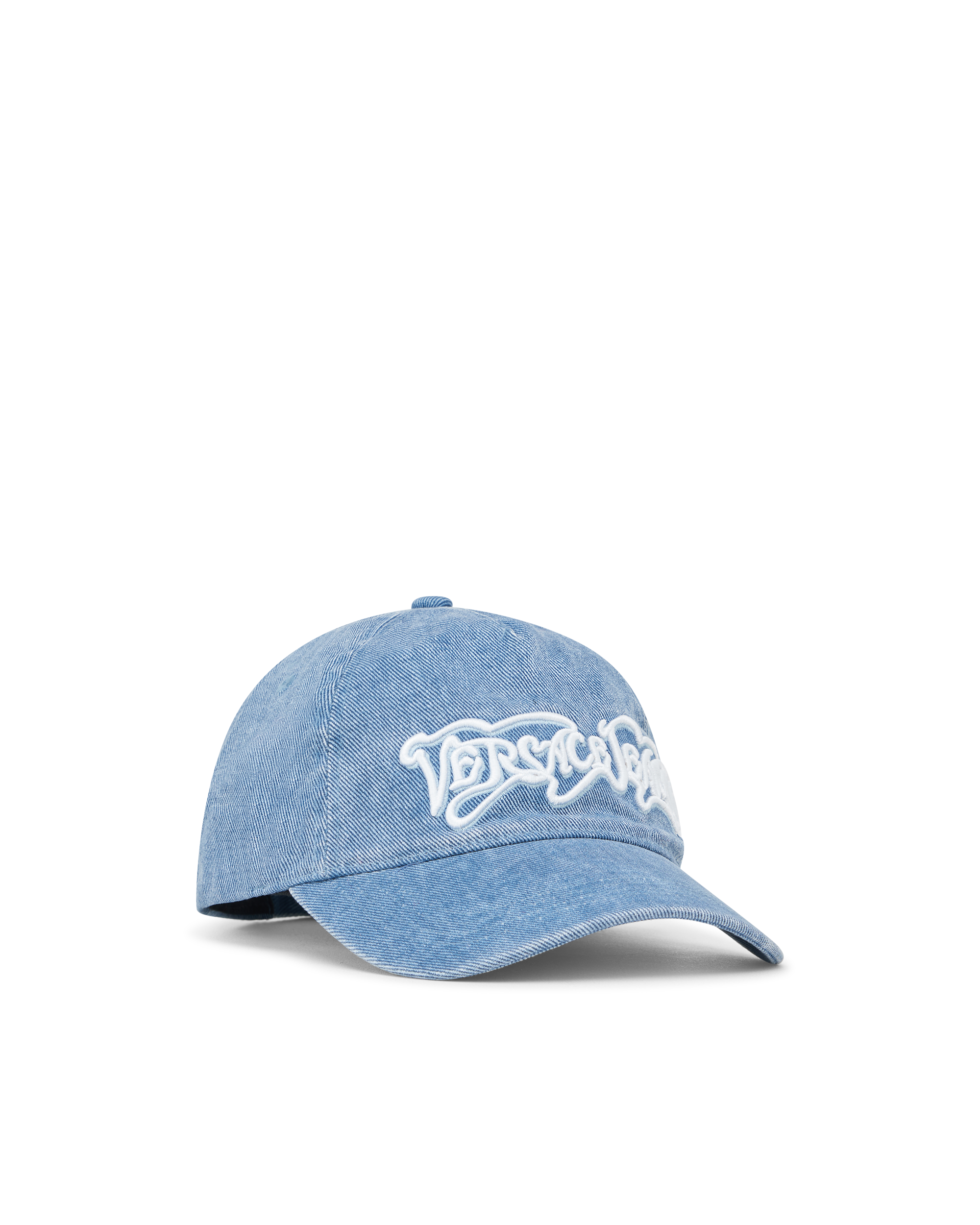 Embroidered Logo Denim Baseball Cap