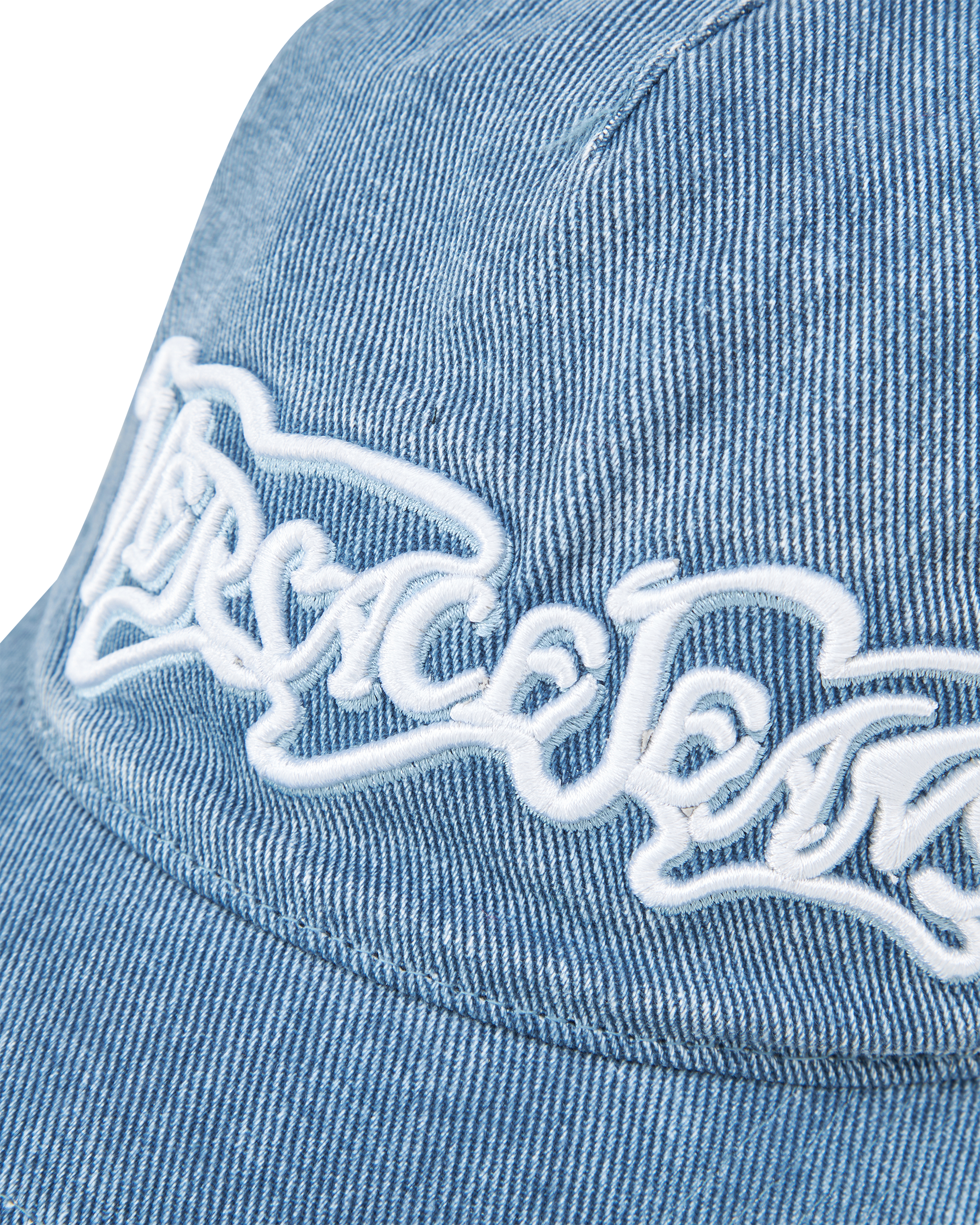 Embroidered Logo Denim Baseball Cap