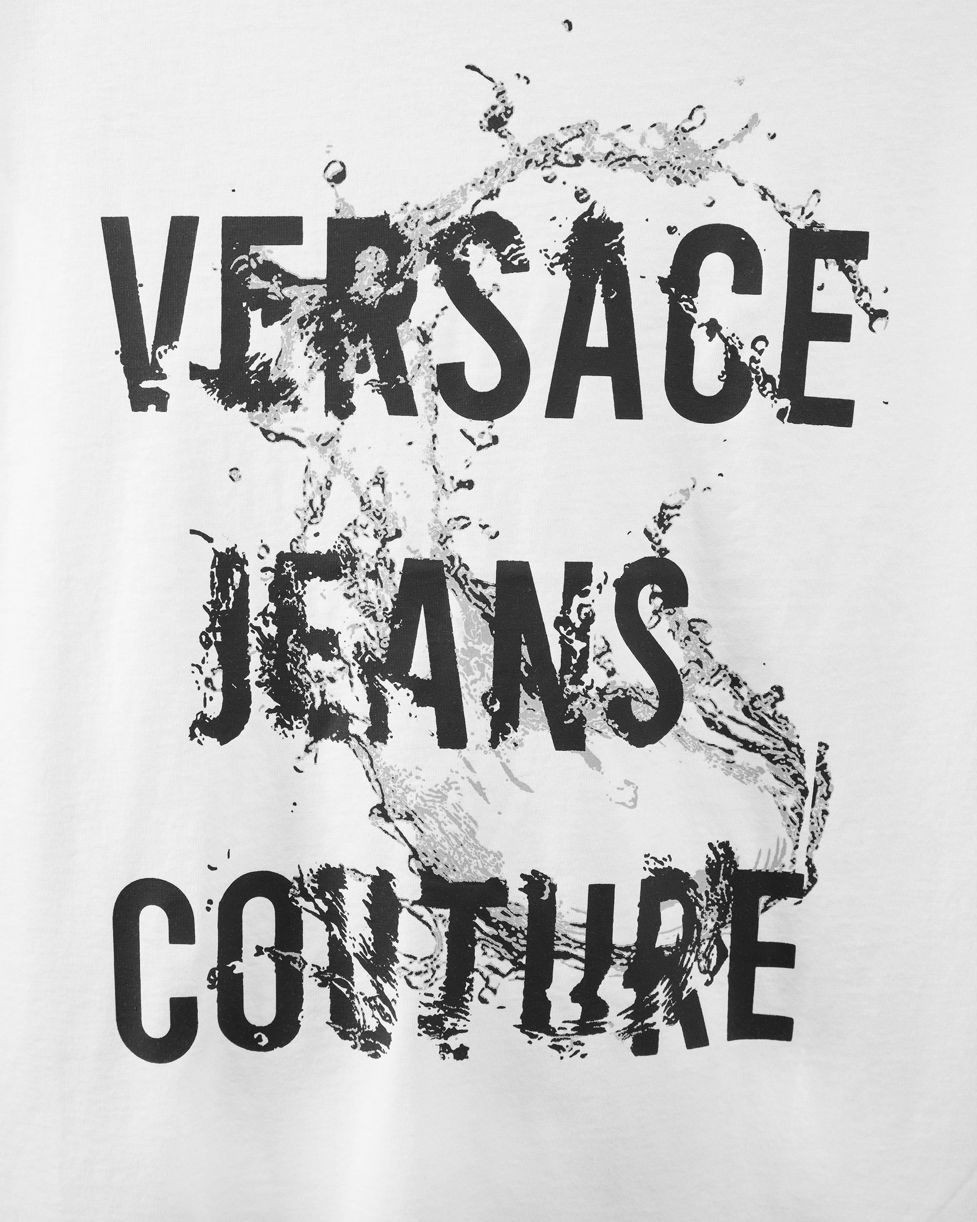 Water Logo Cotton T-Shirt