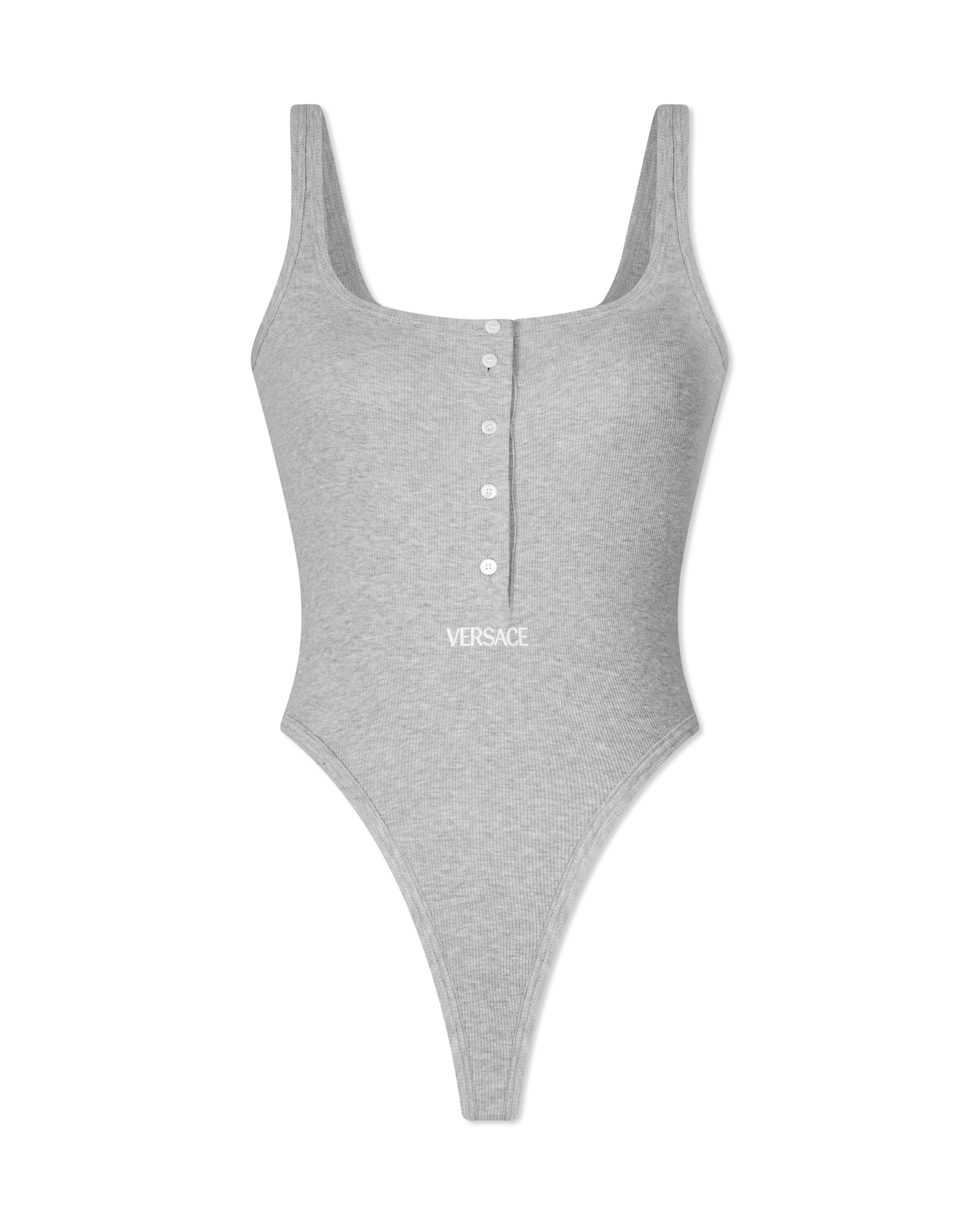 Logo-Detail Button-Up Bodysuit
