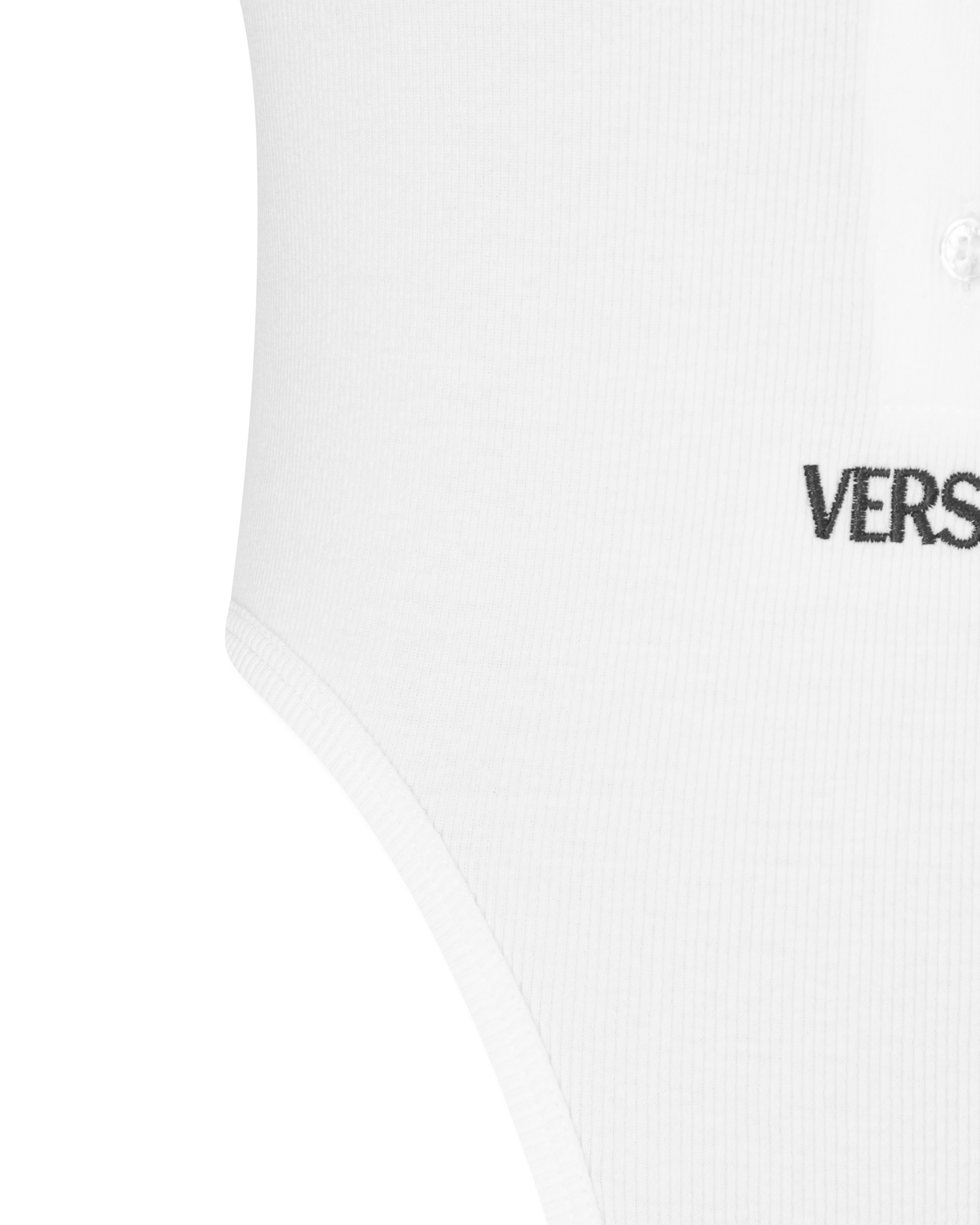Logo-Detail Button-Up Bodysuit