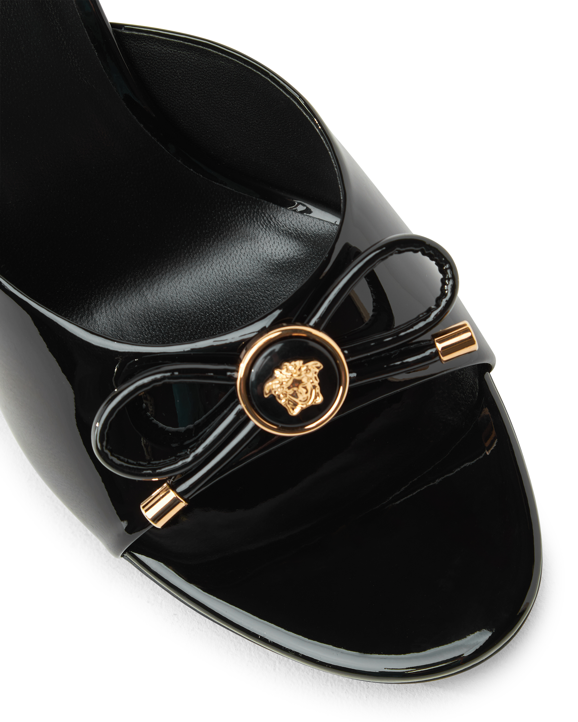 Opera Bow Patent Mules 85 mm