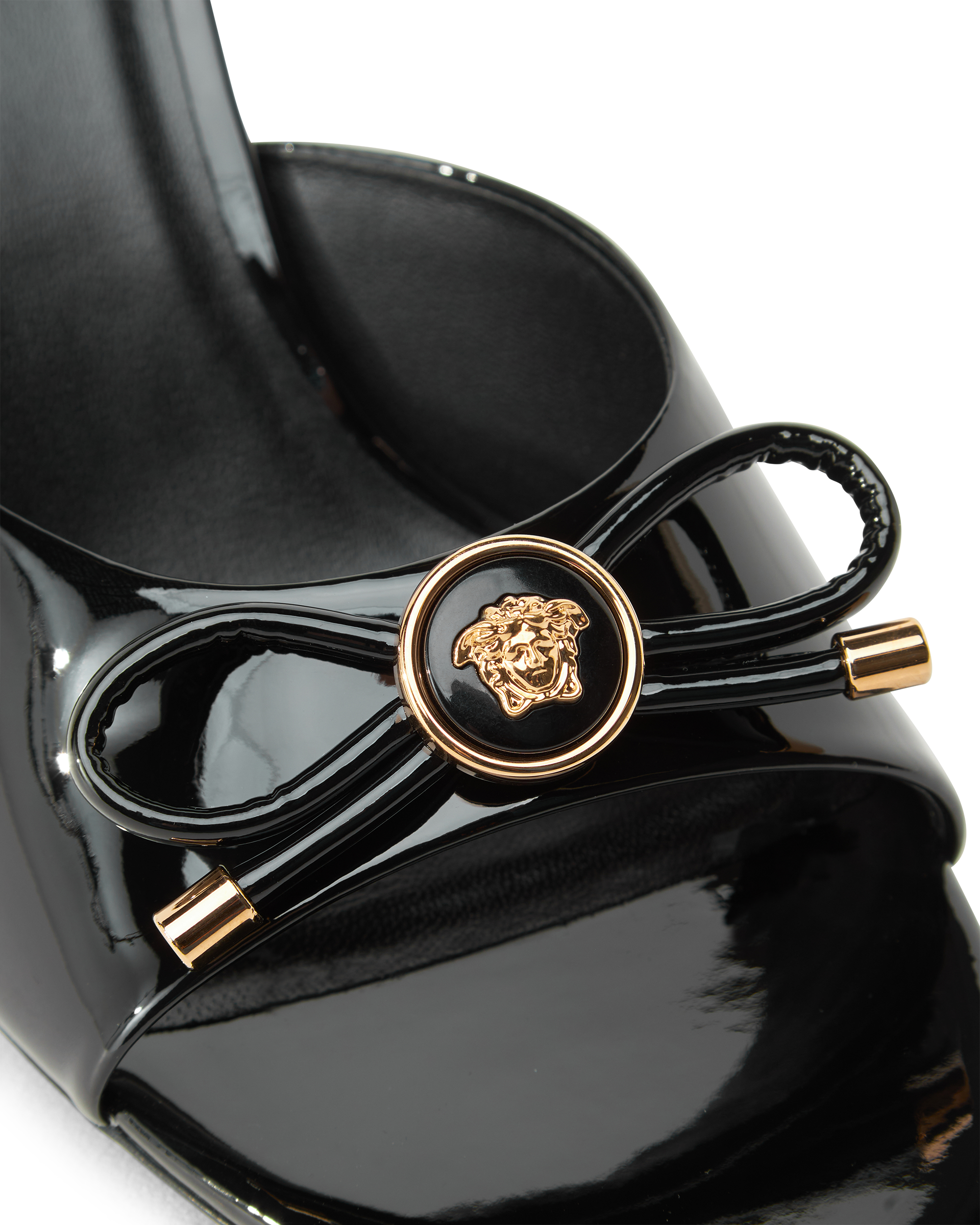 Opera Bow Patent Mules 85 mm