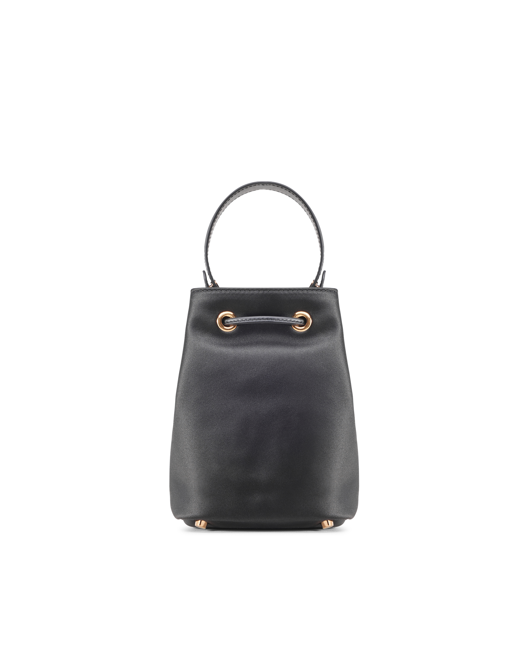 La Medusa Satin Mini Bucket Bag