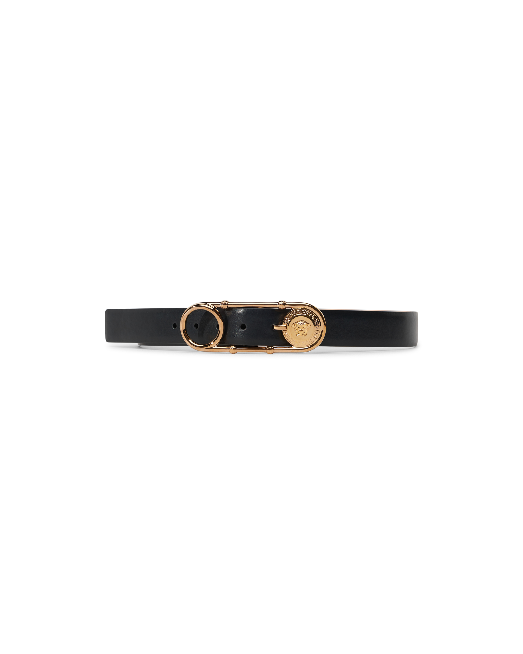 Safety Pin Leather Belt