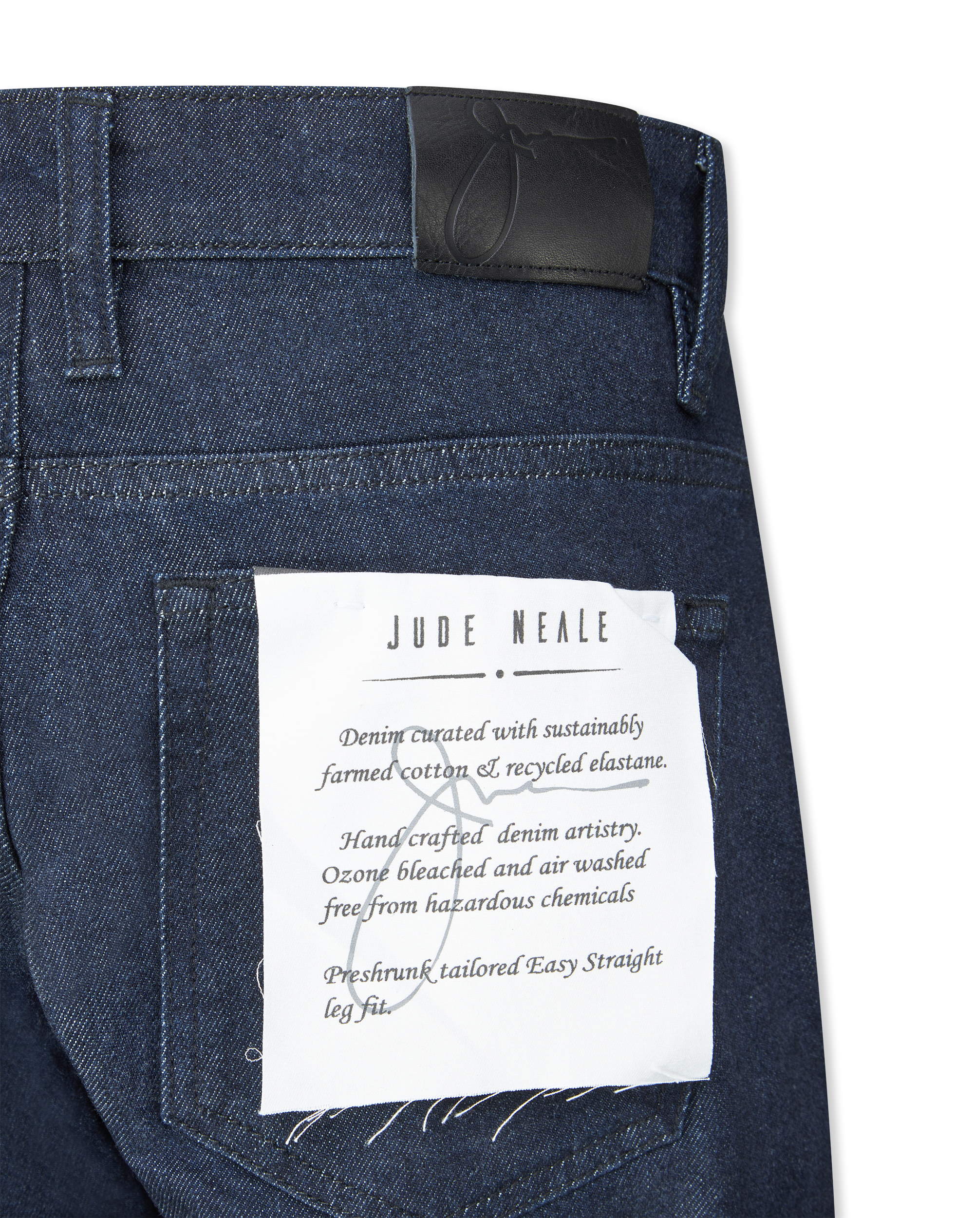 Indigo Organic Blend Bowie Raw Easy Straight Fit by Jude Neale | DIHSAN
