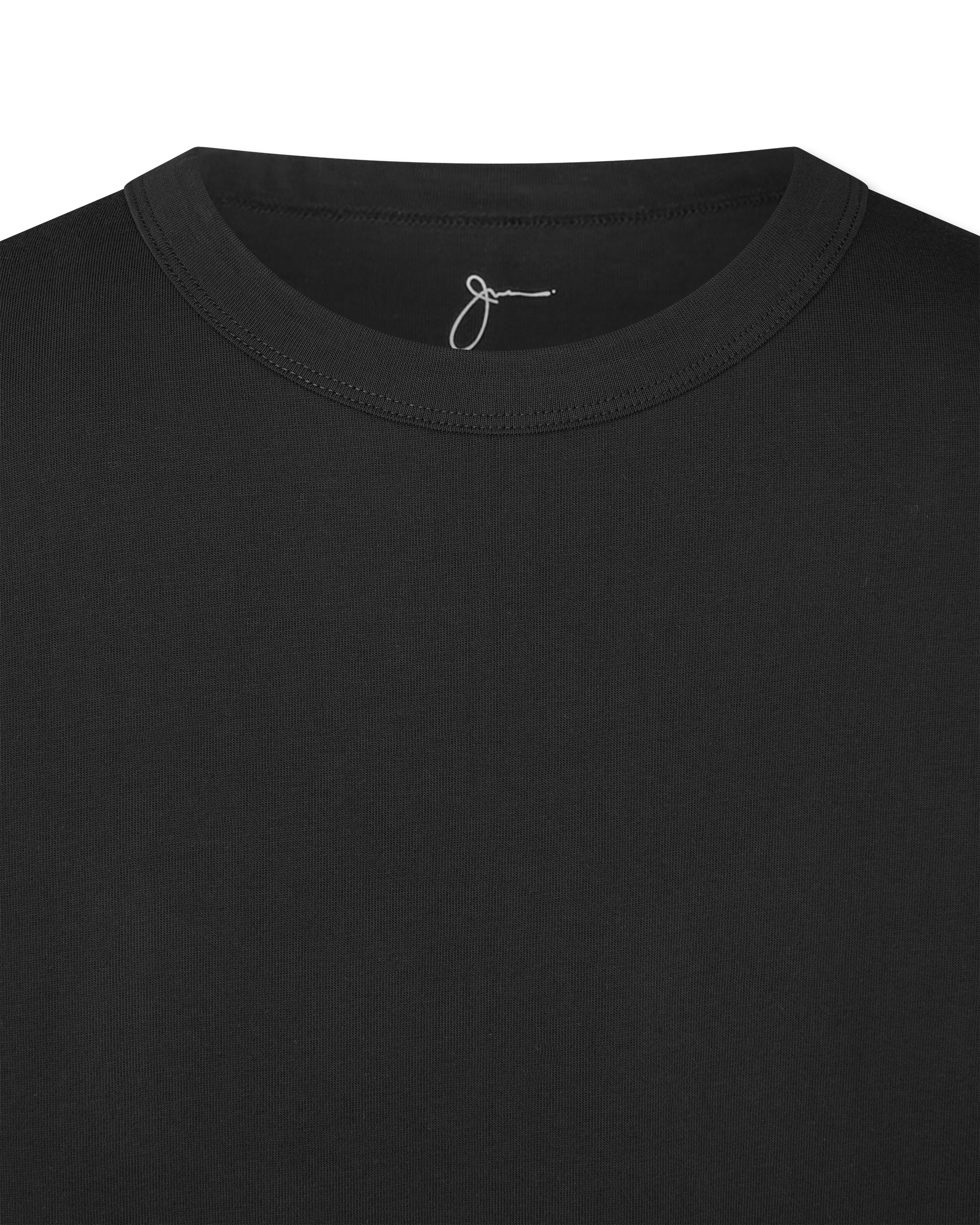 Black Us-grown Kris Supima Cotton T-Shirt by Jude Neale | DIHSAN