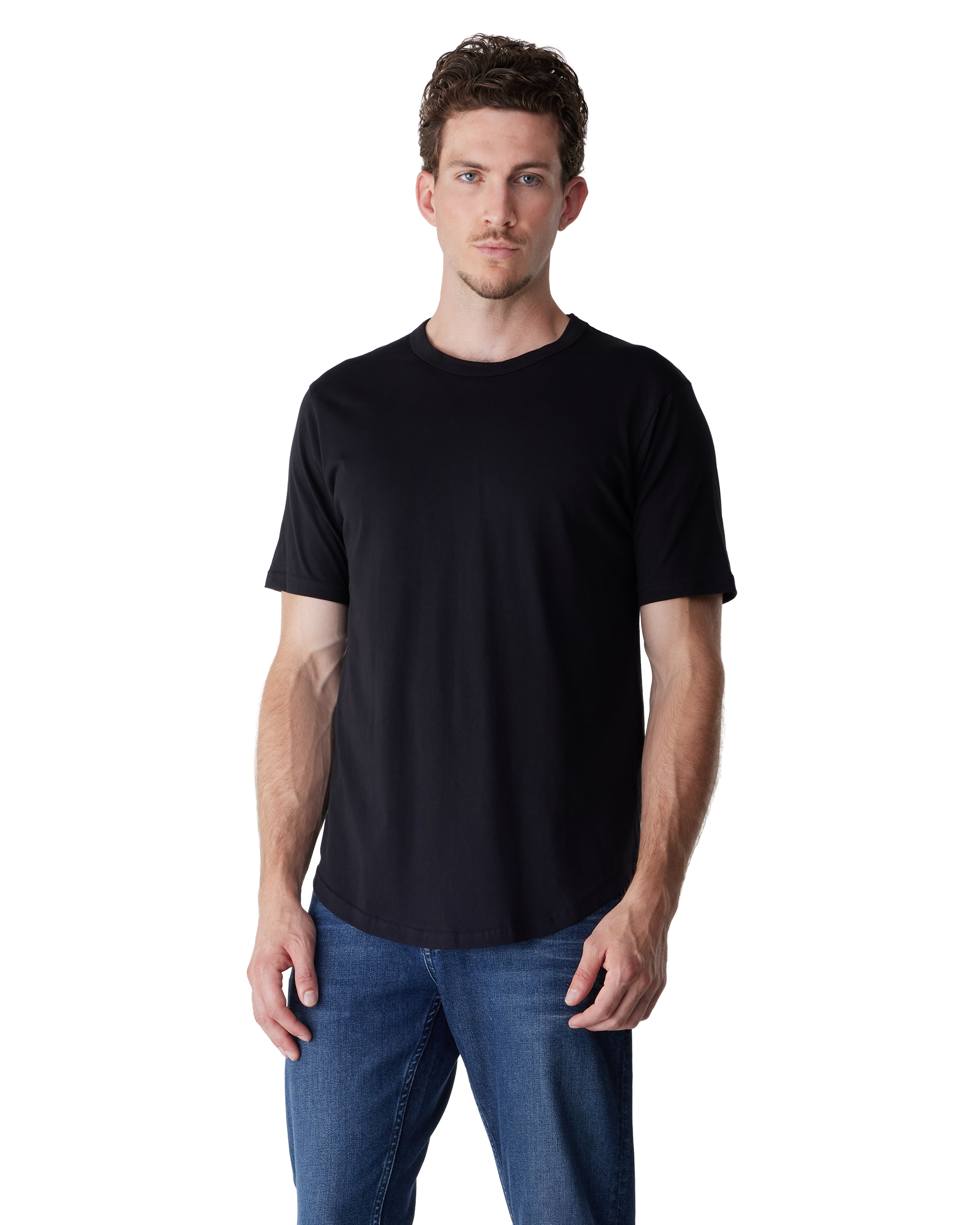 Black Us-grown Supima Cotton Kris Supima Cotton T-Shirt by Jude Neale | DIHSAN