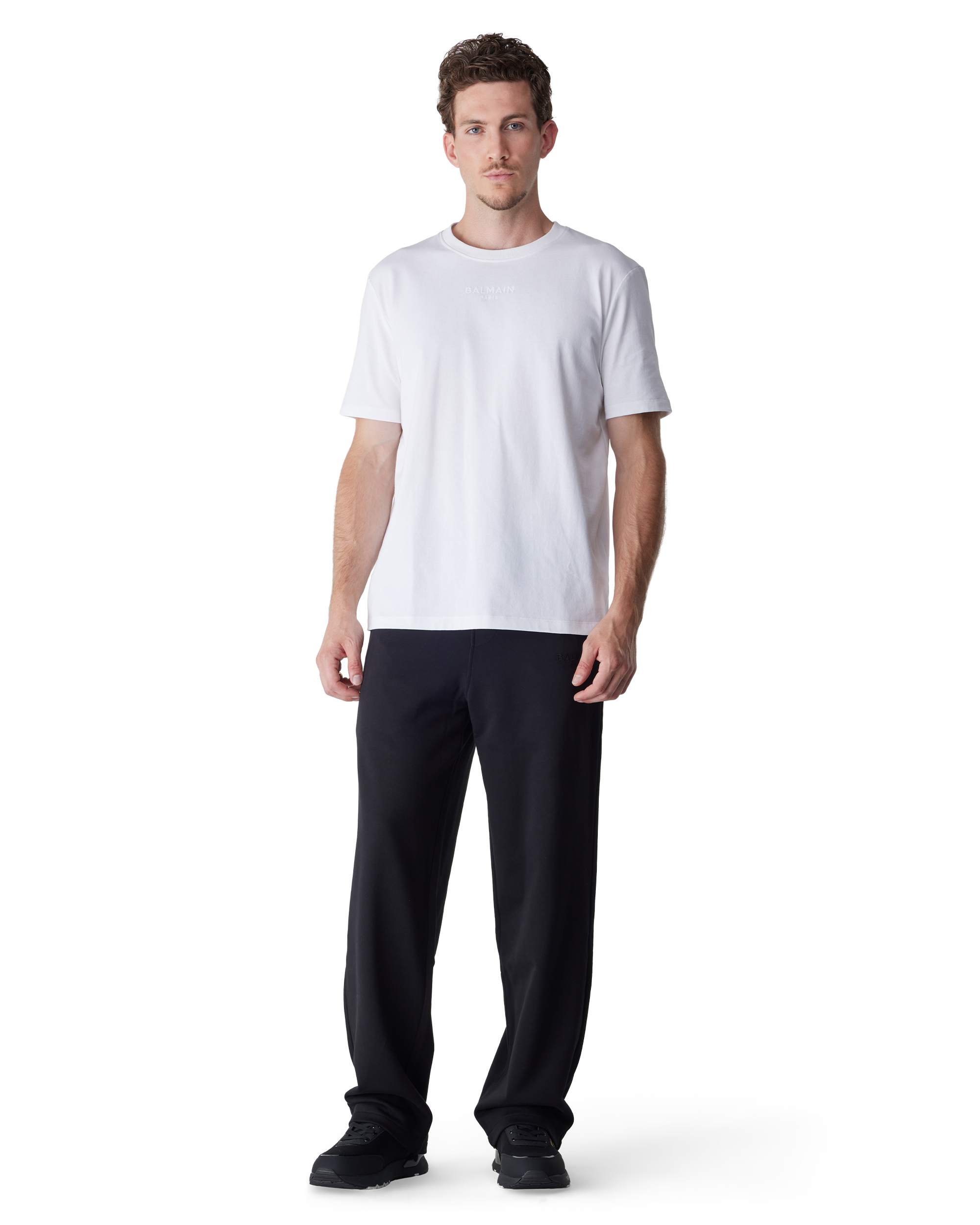 Embroidered Balmain Paris T-Shirt