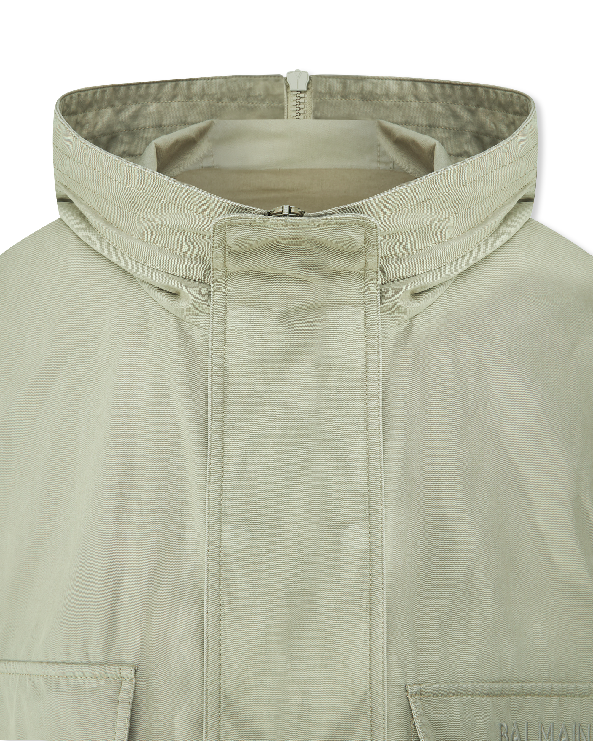 Balmain Stamp Hooded Cargo Jacket
