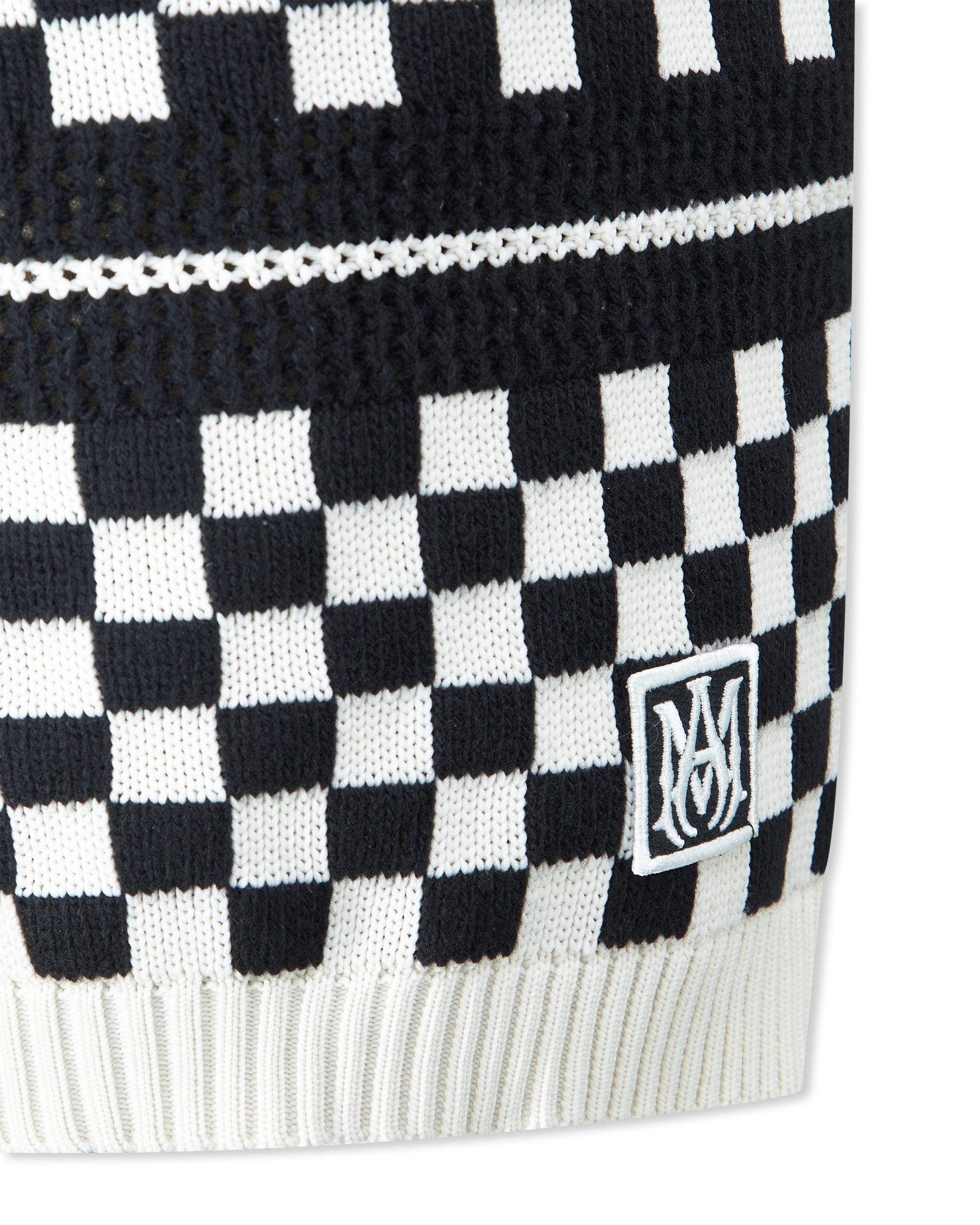 Checkered Drawstring Wool Shorts