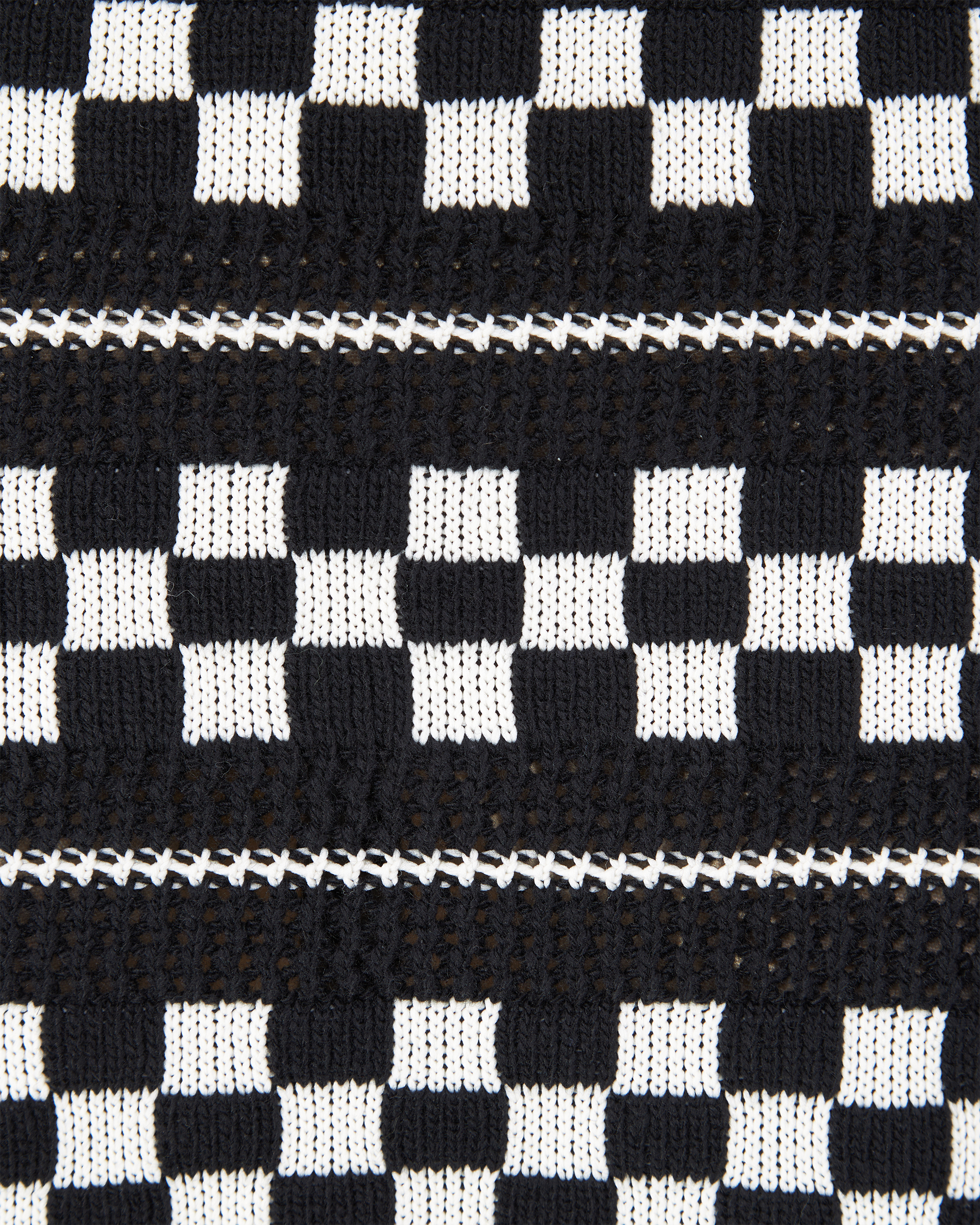 Checkered Wool Mini Skirt