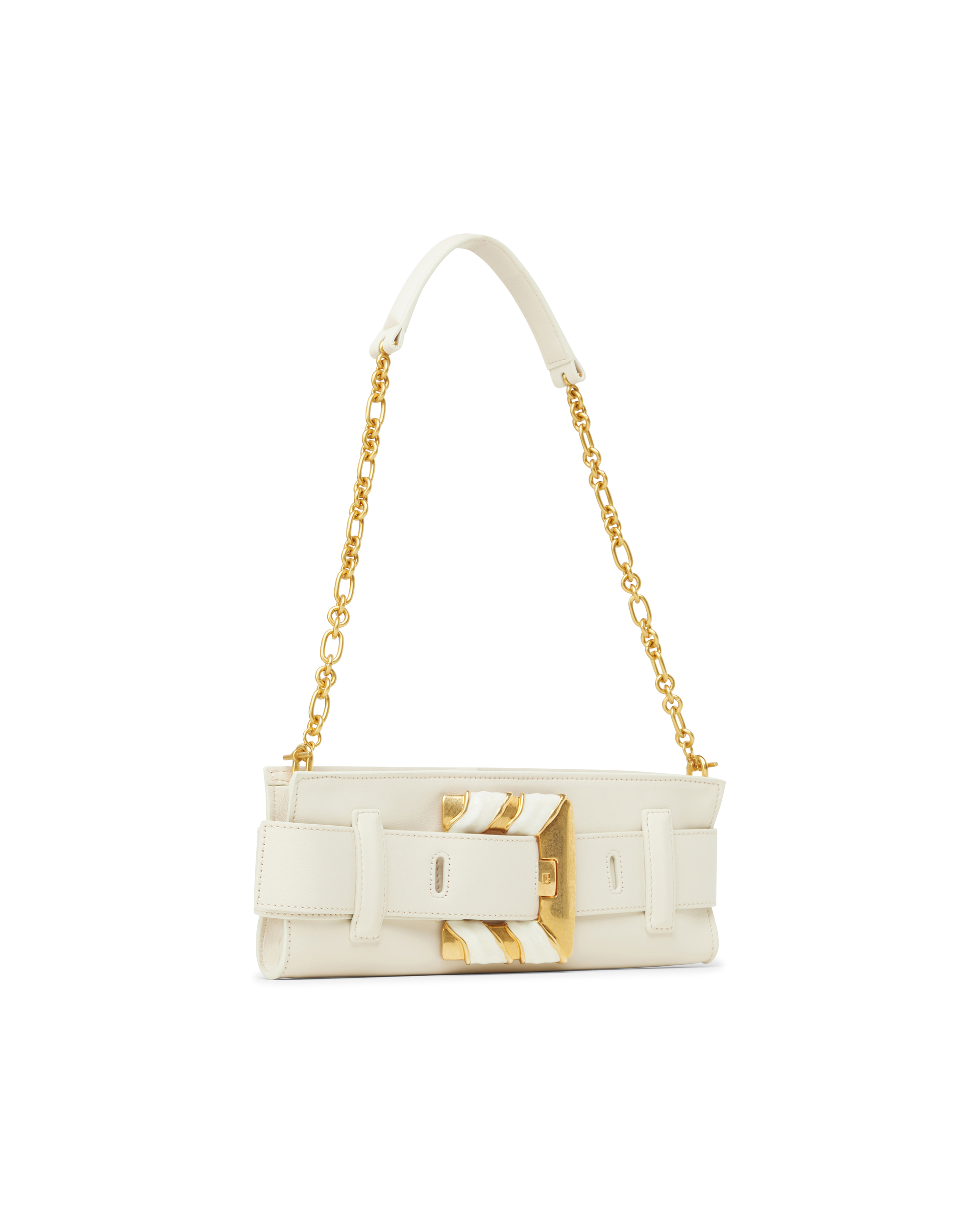 Anthem Lambskin And Enamel Clutch