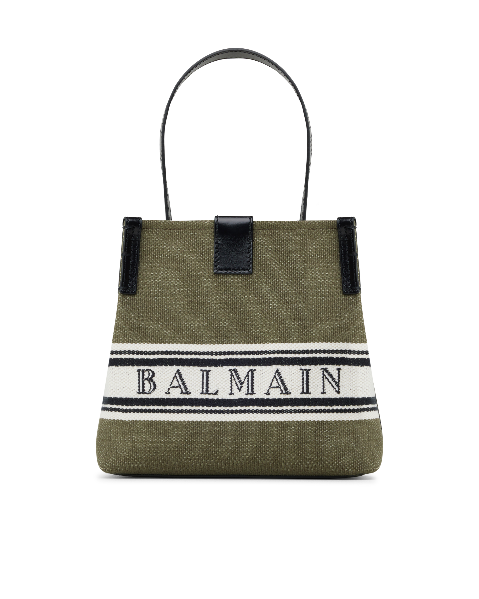 Canvas and Calfskin Release Bucket Bag