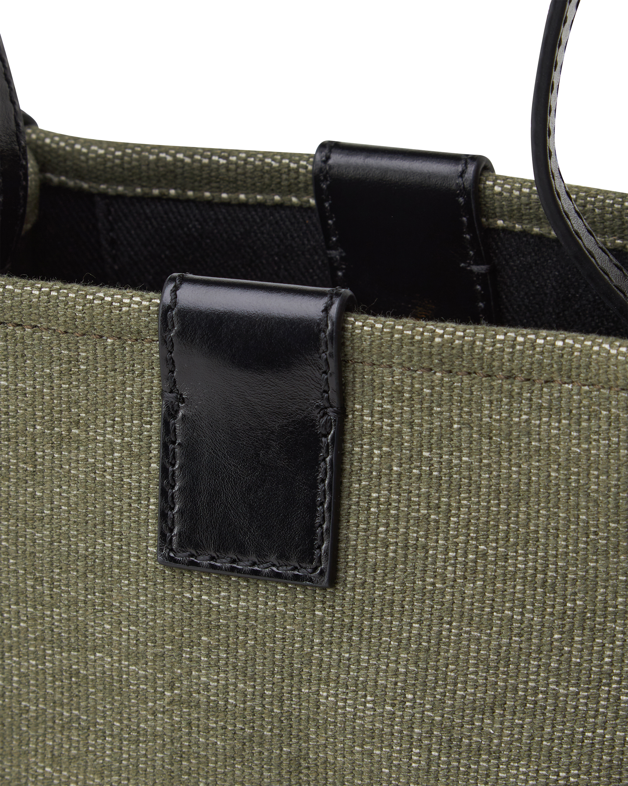Canvas and Calfskin Release Bucket Bag
