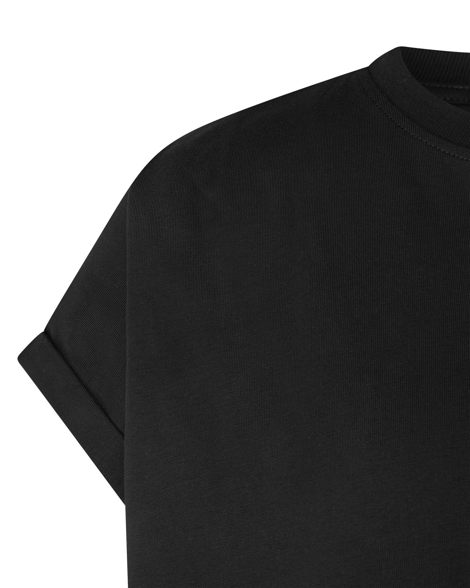 Logo Embroidered Cropped T-Shirt
