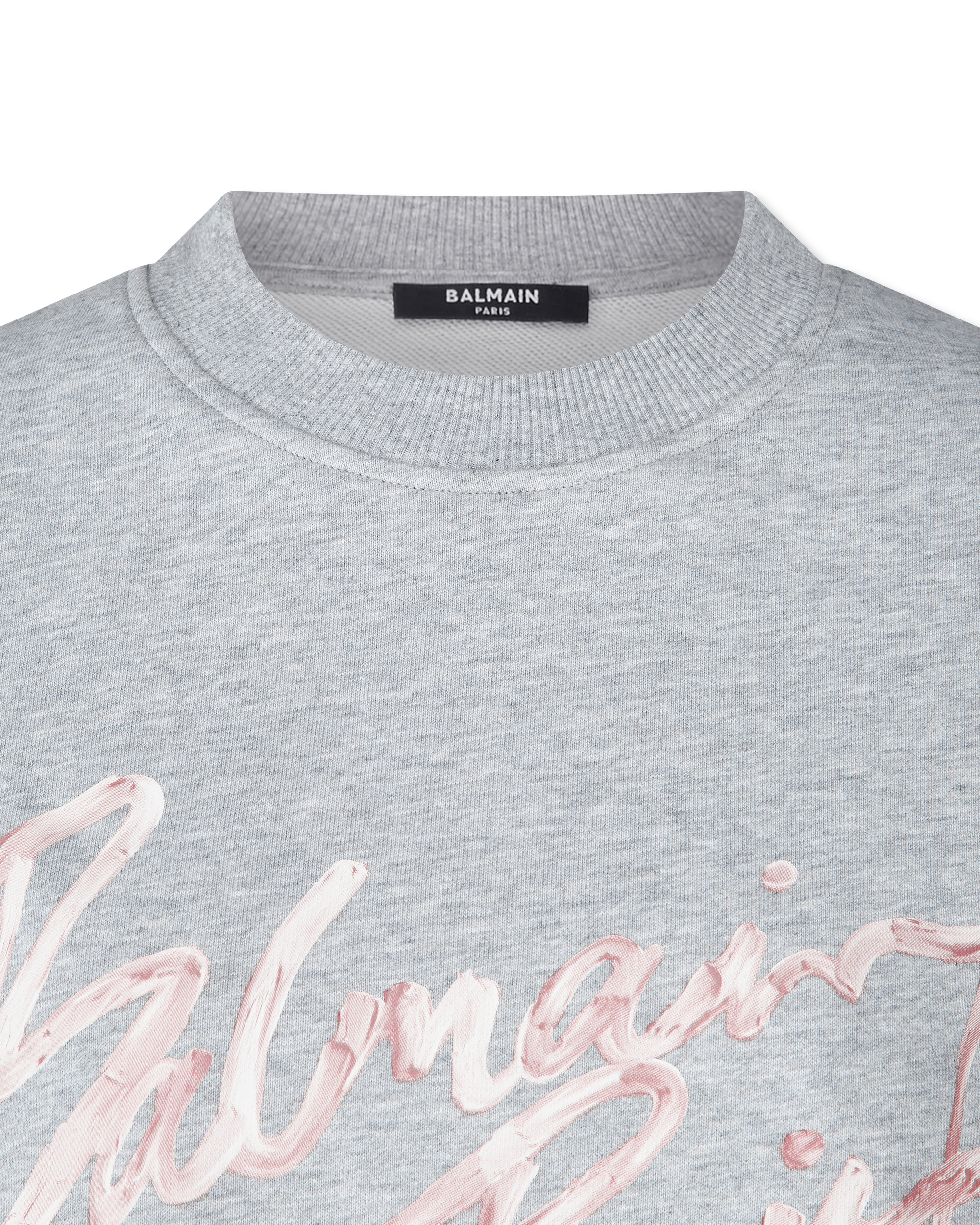 Balmain Paris Cropped Sweatshirt