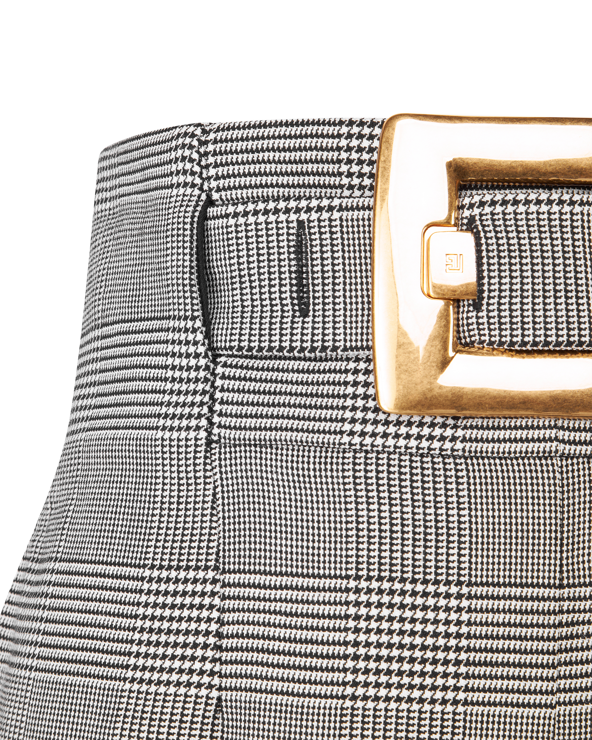 Prince Of Wales Jacquard Stretch Trousers