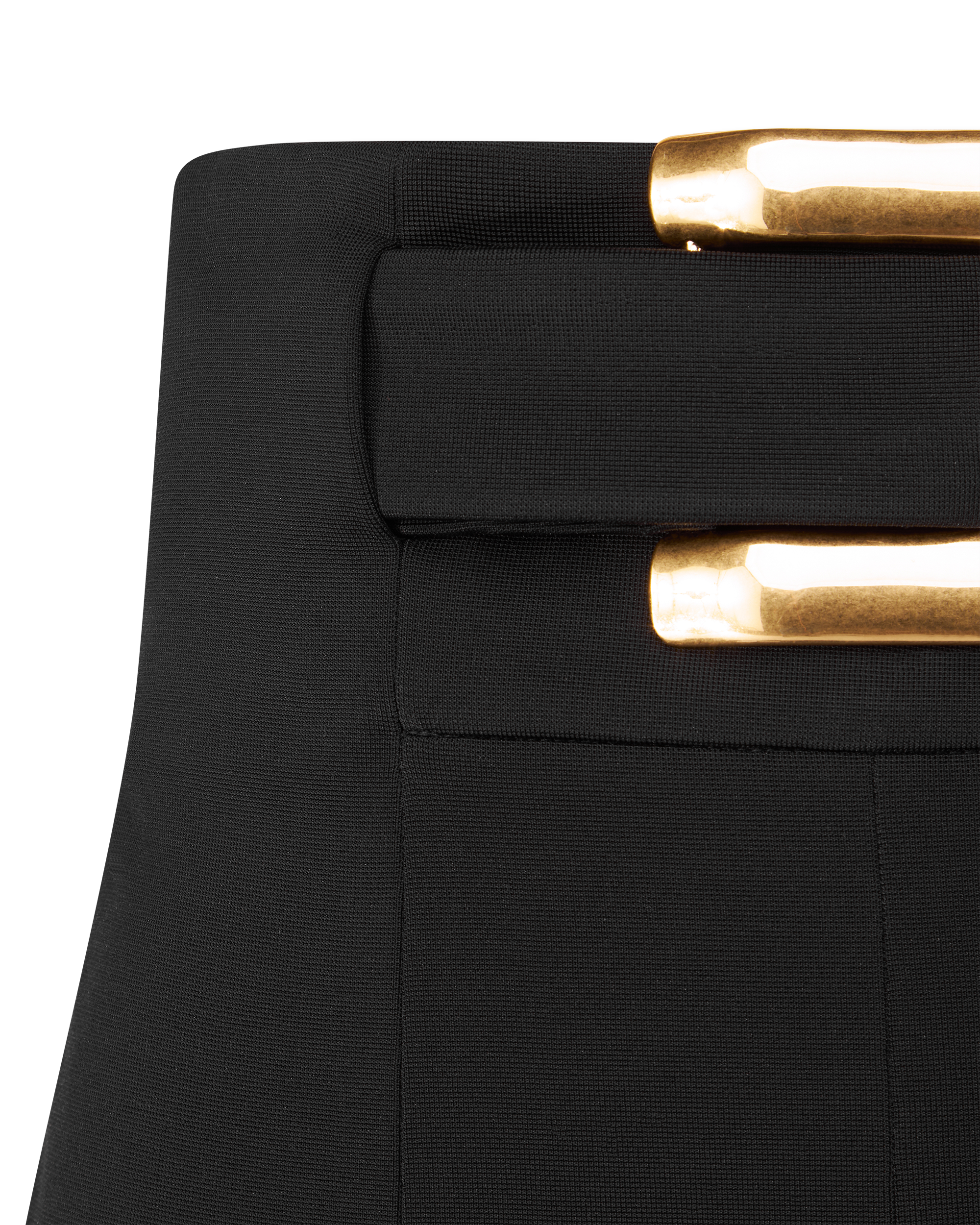 High-Waisted Belted Stretch Trousers