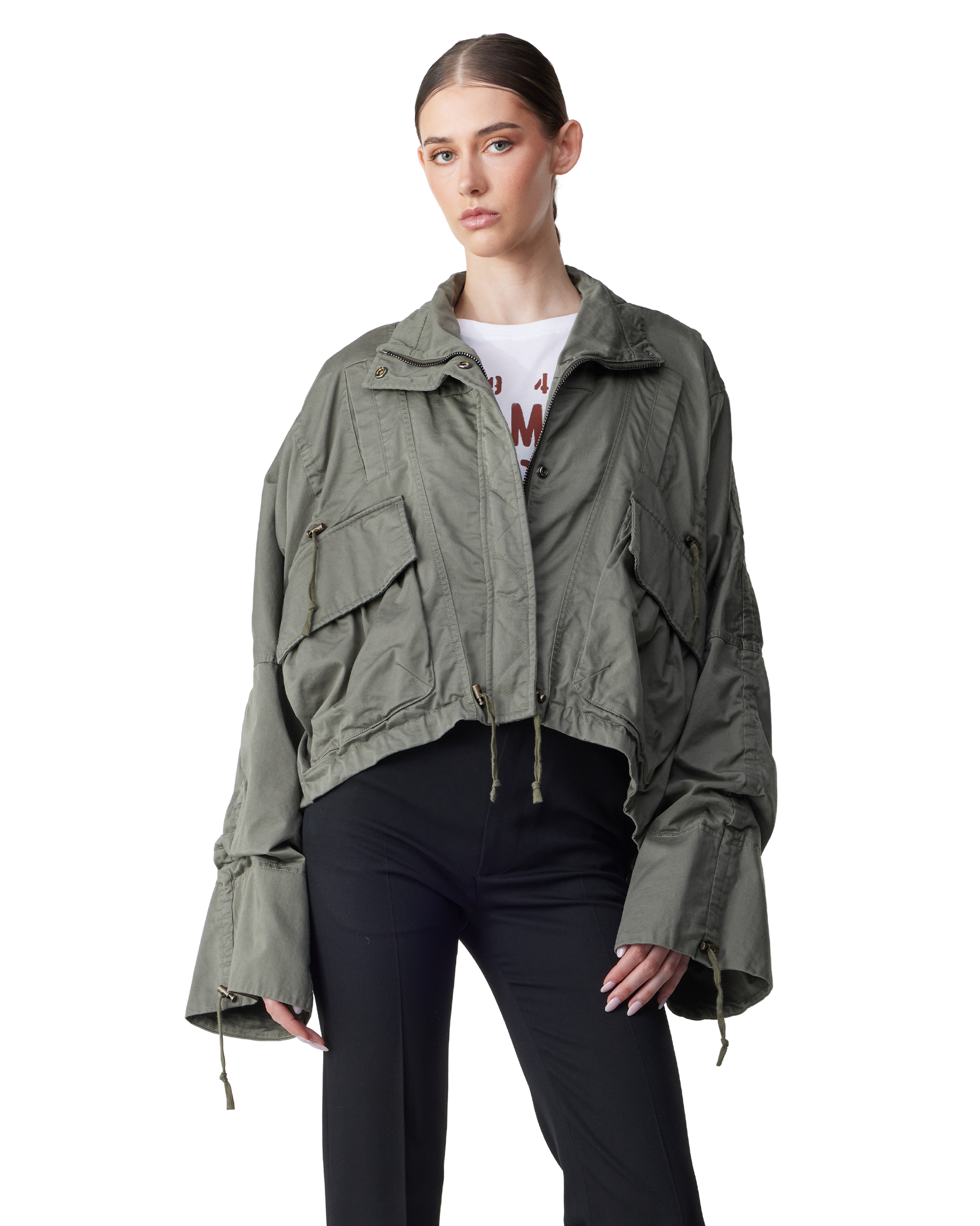 Cotton Gabardine Parka